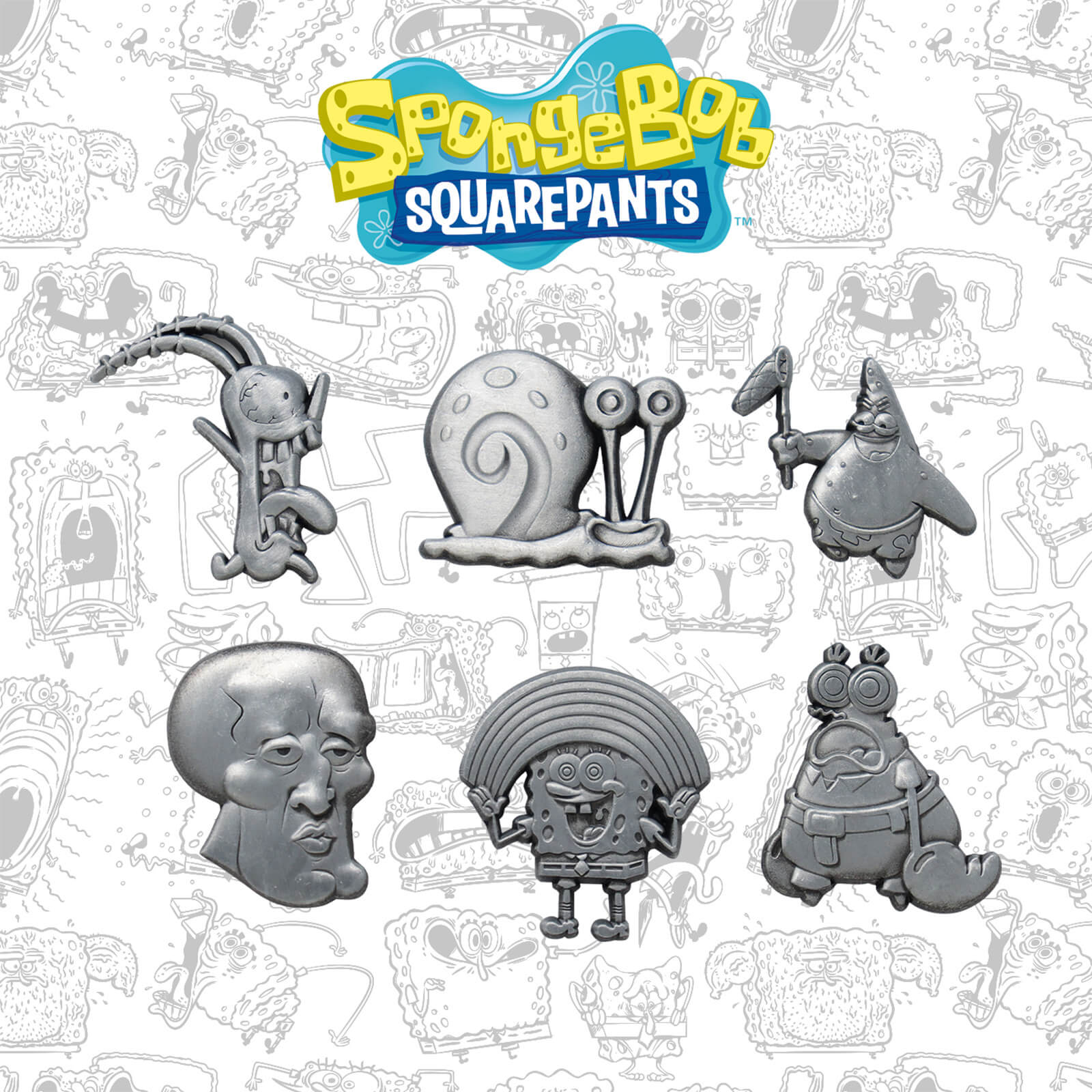 Image of Fanattik SpongeBob SquarePants Limited Edition 6 Pin Set