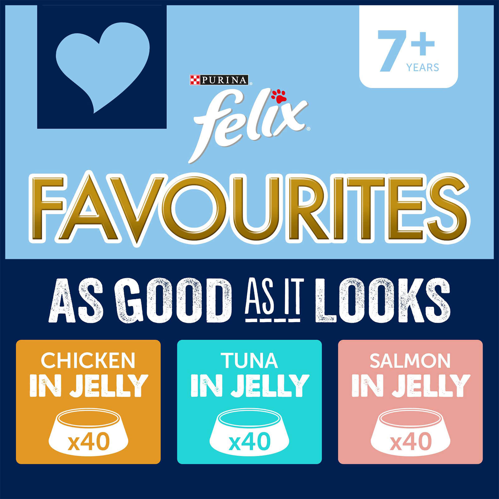 Image of Felix Pick 'n' Mix 7+ Felix's Favourites in Jelly 120 pack