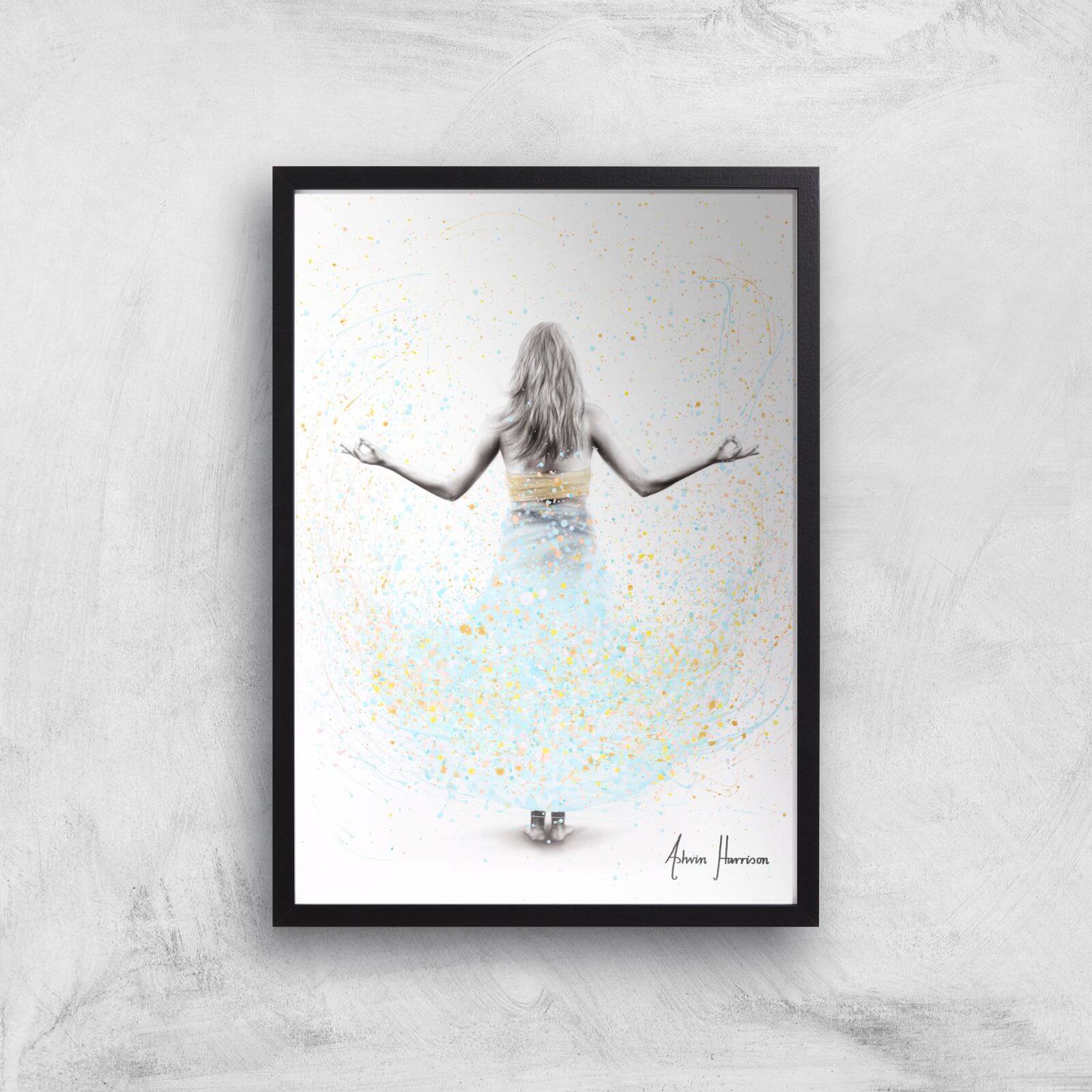 Morning Balance Giclee Art Print - A2 - Black Frame