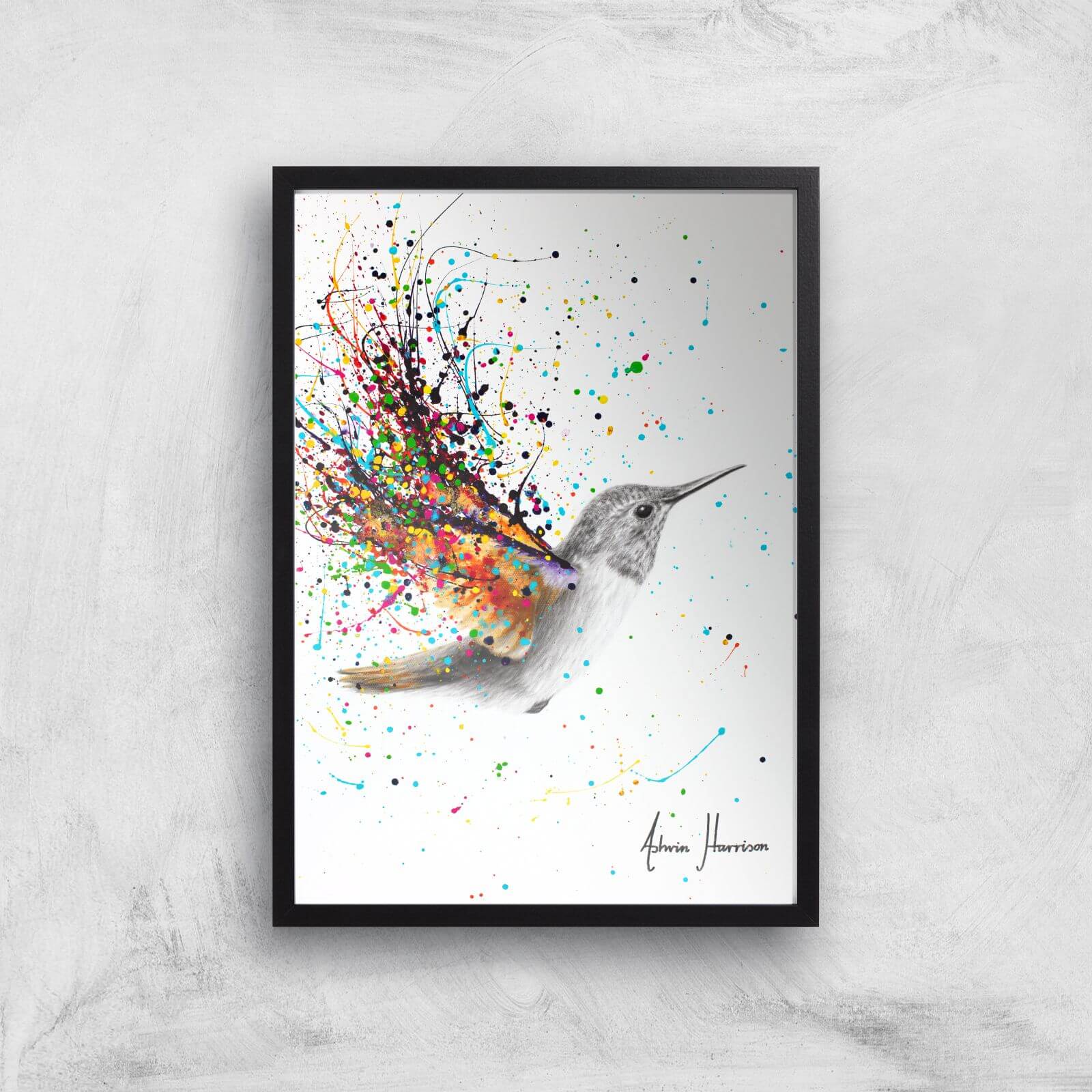 Felicitous Flyer Giclee Art Print - A4 - Black Frame