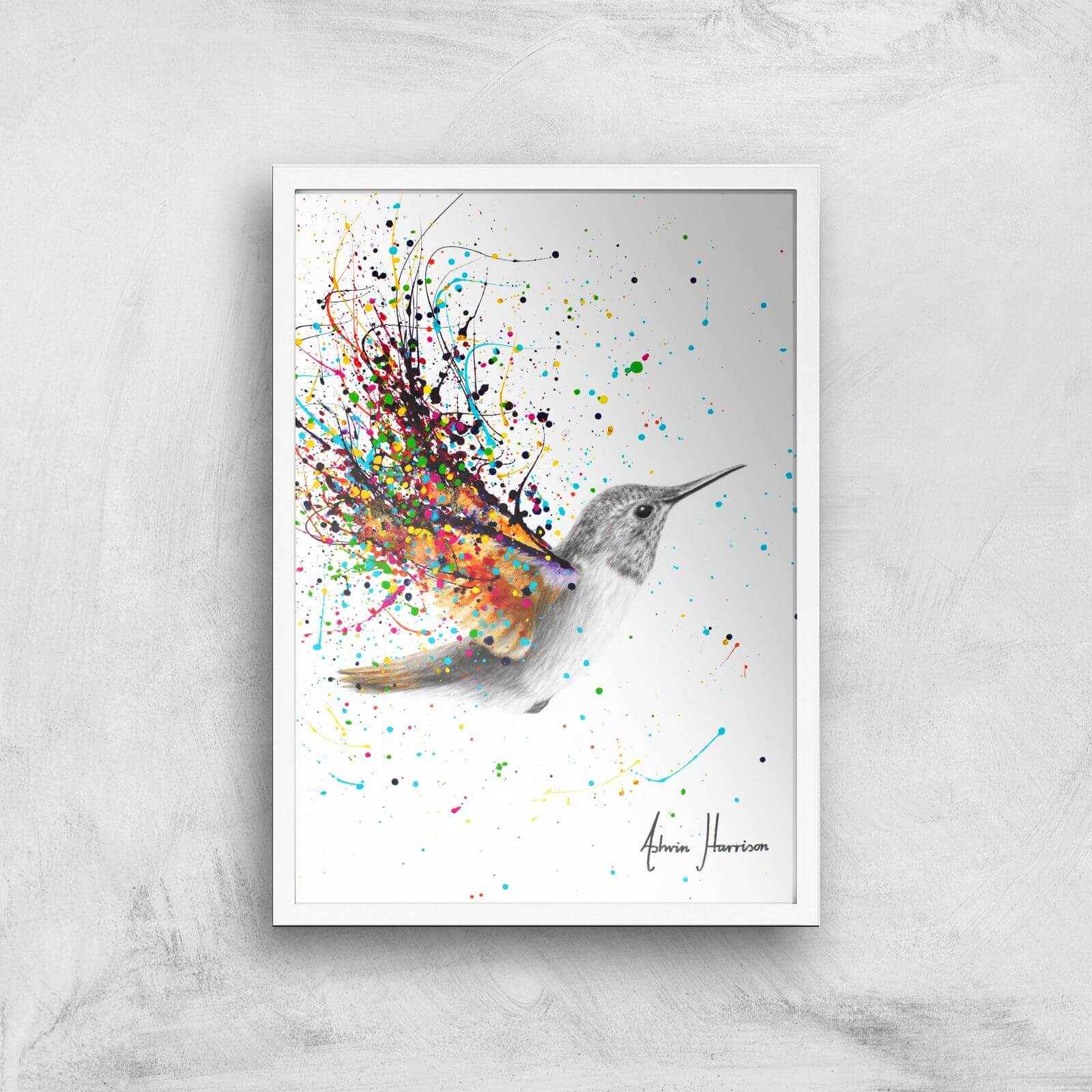 Felicitous Flyer Giclee Art Print - A3 - White Frame