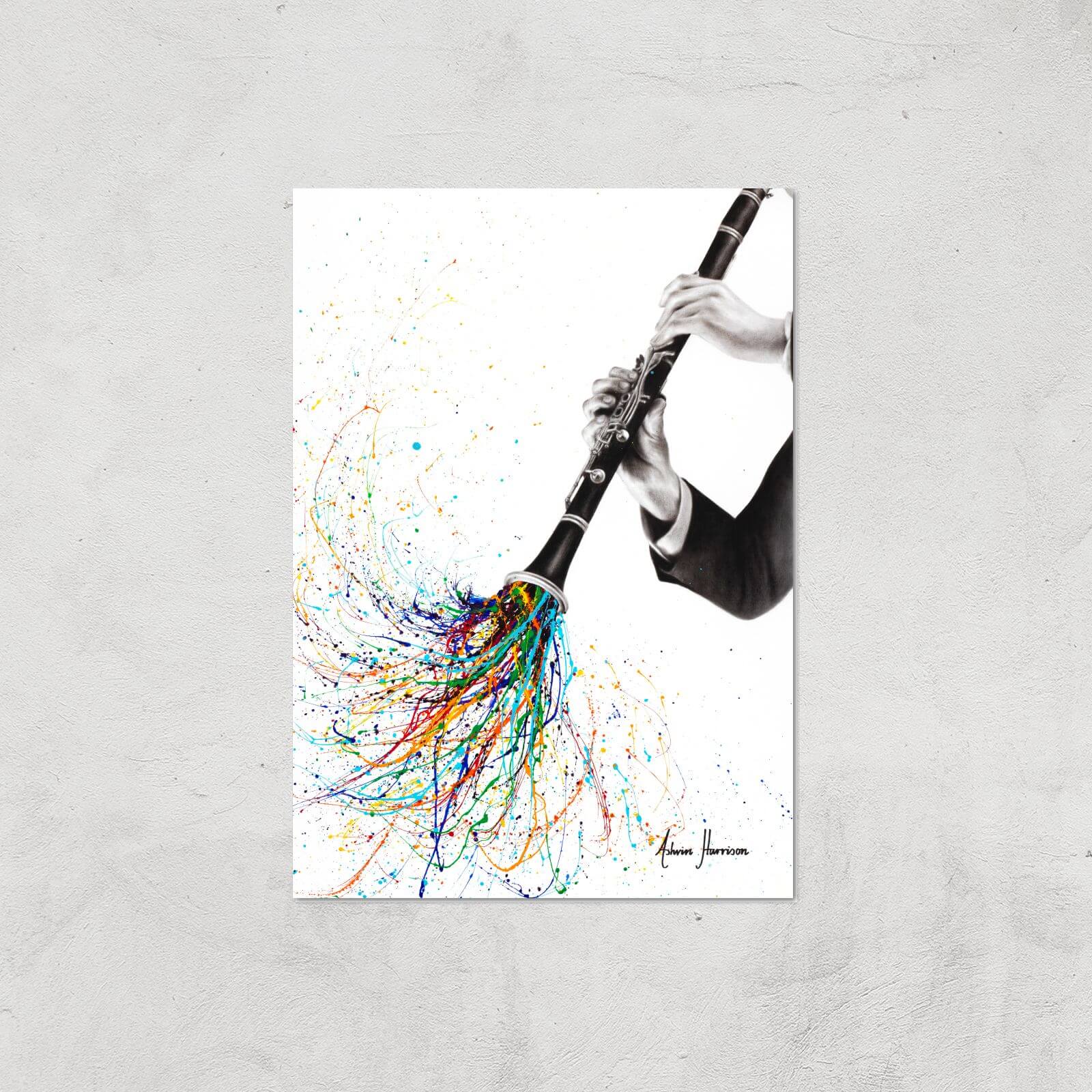 A Clarinet Tune Giclee Art Print - A4 - Print Only