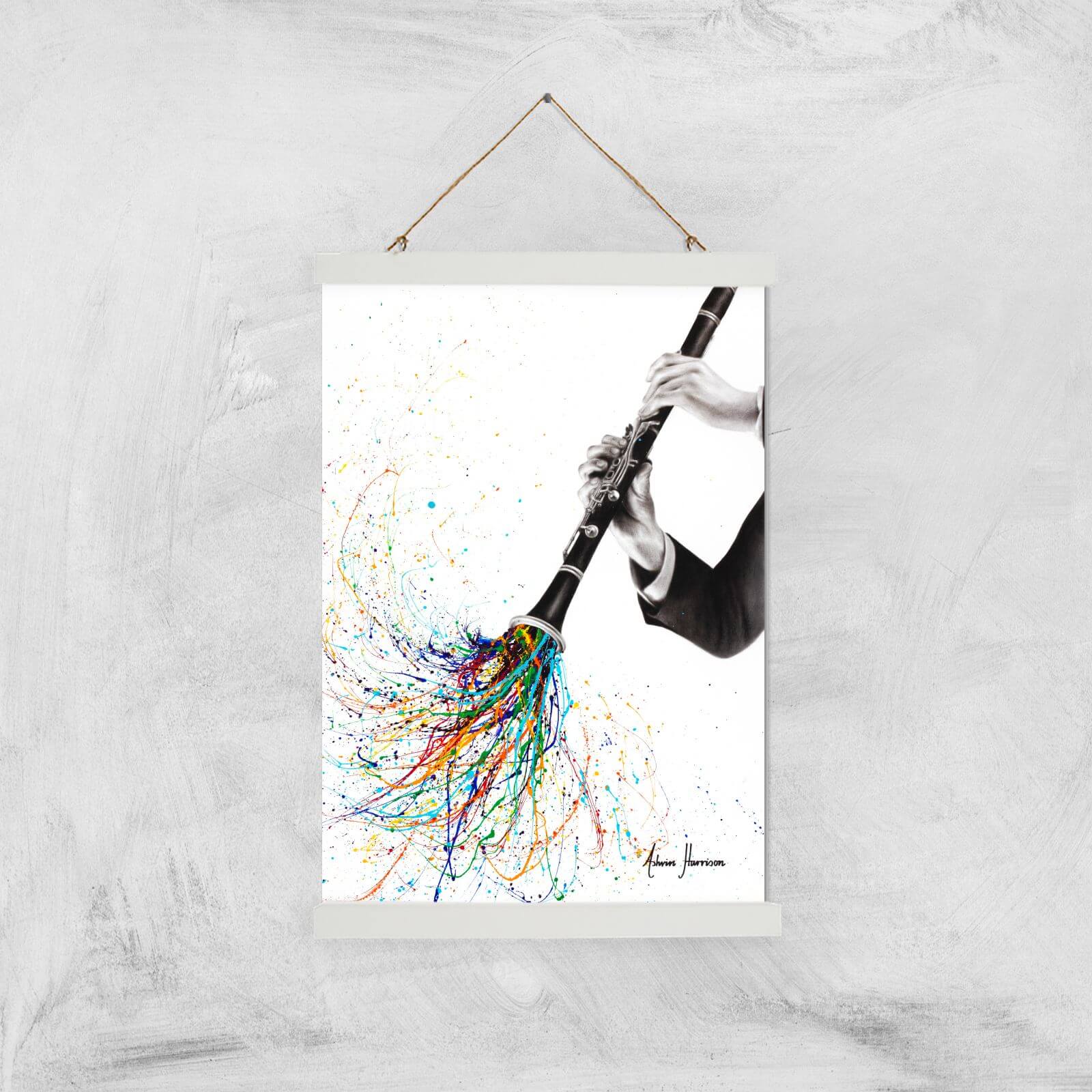 A Clarinet Tune Giclee Art Print - A3 - White Hanger