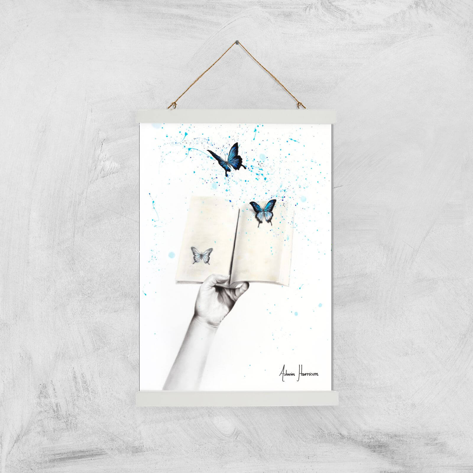 A Sense Of Butterfly Fiction Giclee Art Print - A3 - White Hanger