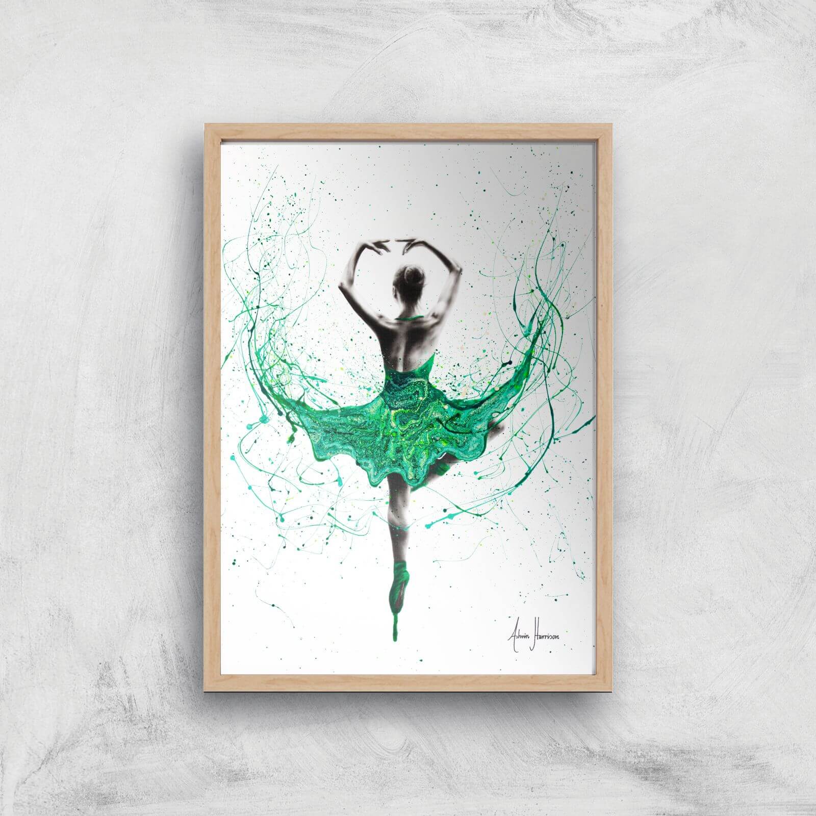 Emerald City Dancer Giclee Art Print - A2 - Wooden Frame