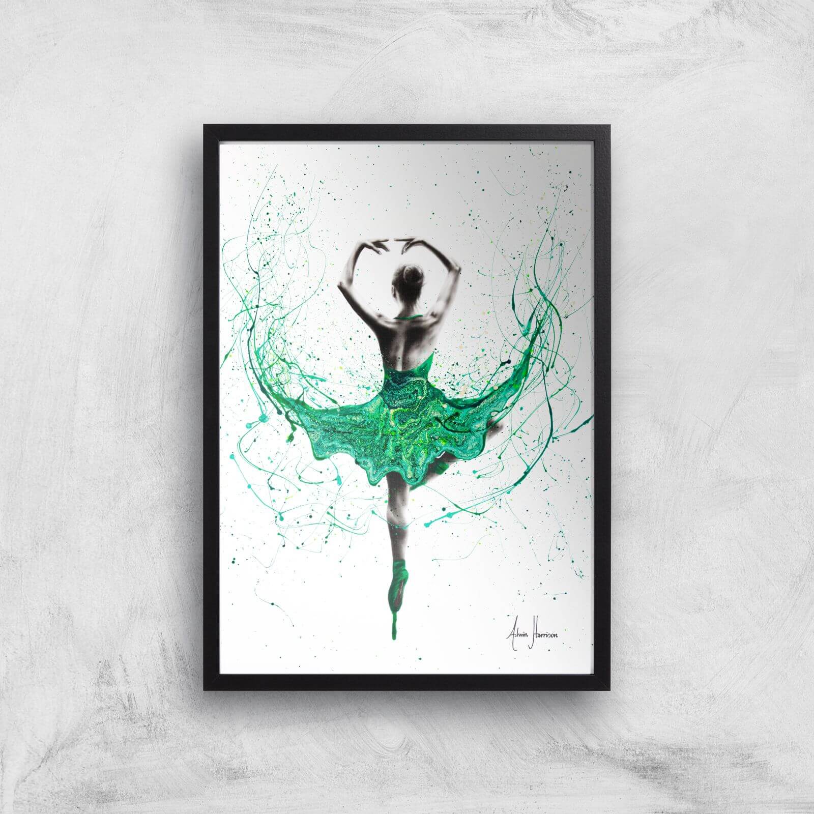 Emerald City Dancer Giclee Art Print - A2 - Black Frame