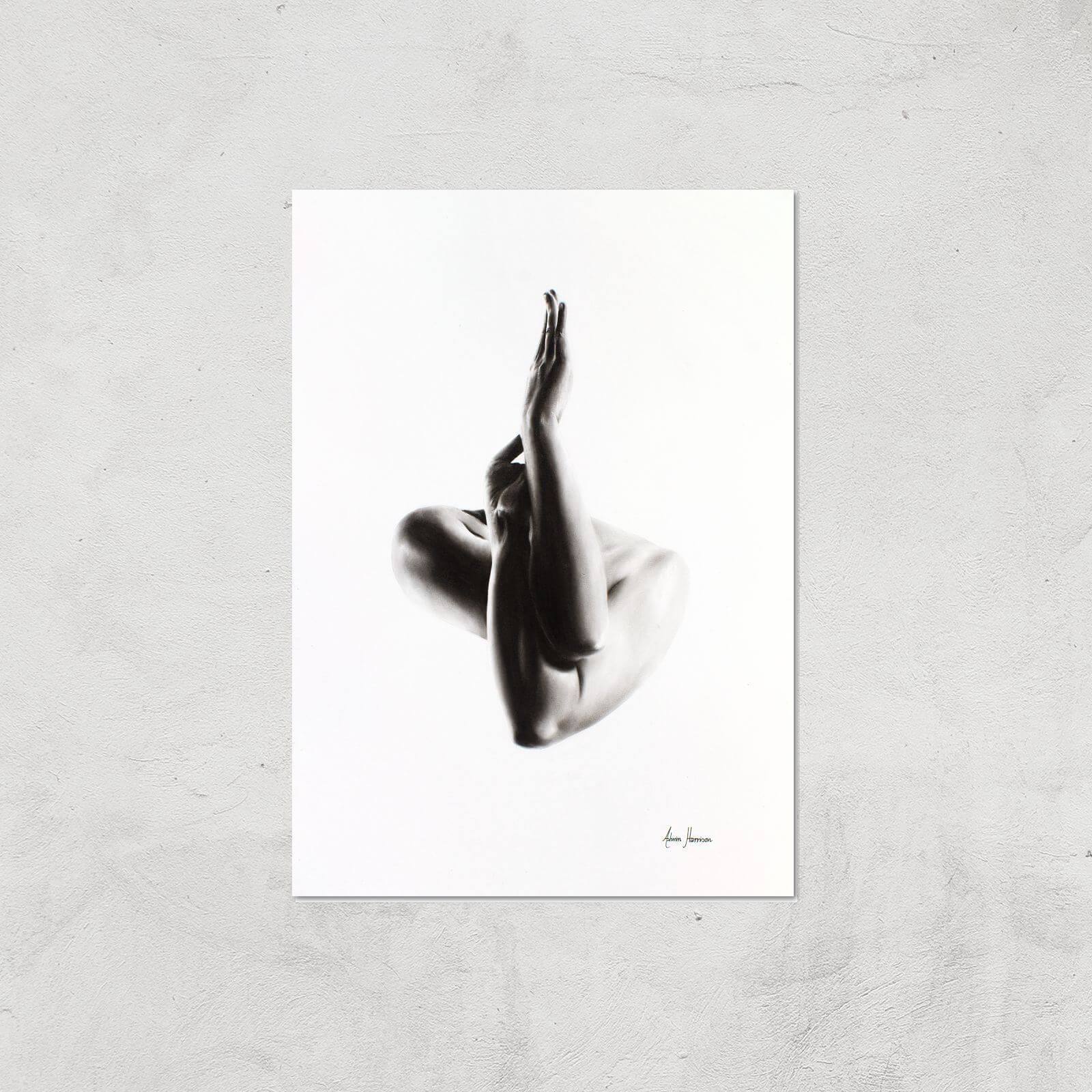 Nude Woman Charcoal Study 47 Giclee Art Print - A4 - Print Only