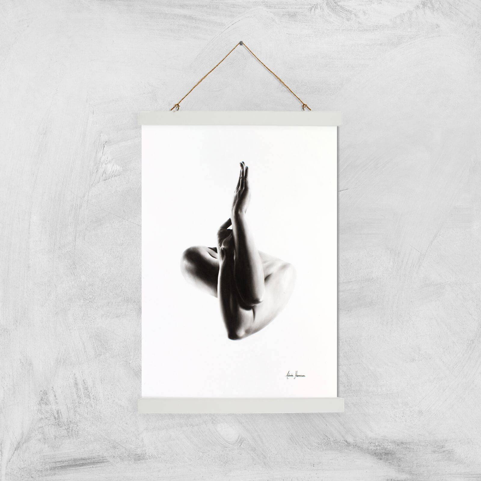 Nude Woman Charcoal Study 47 Giclee Art Print - A3 - White Hanger