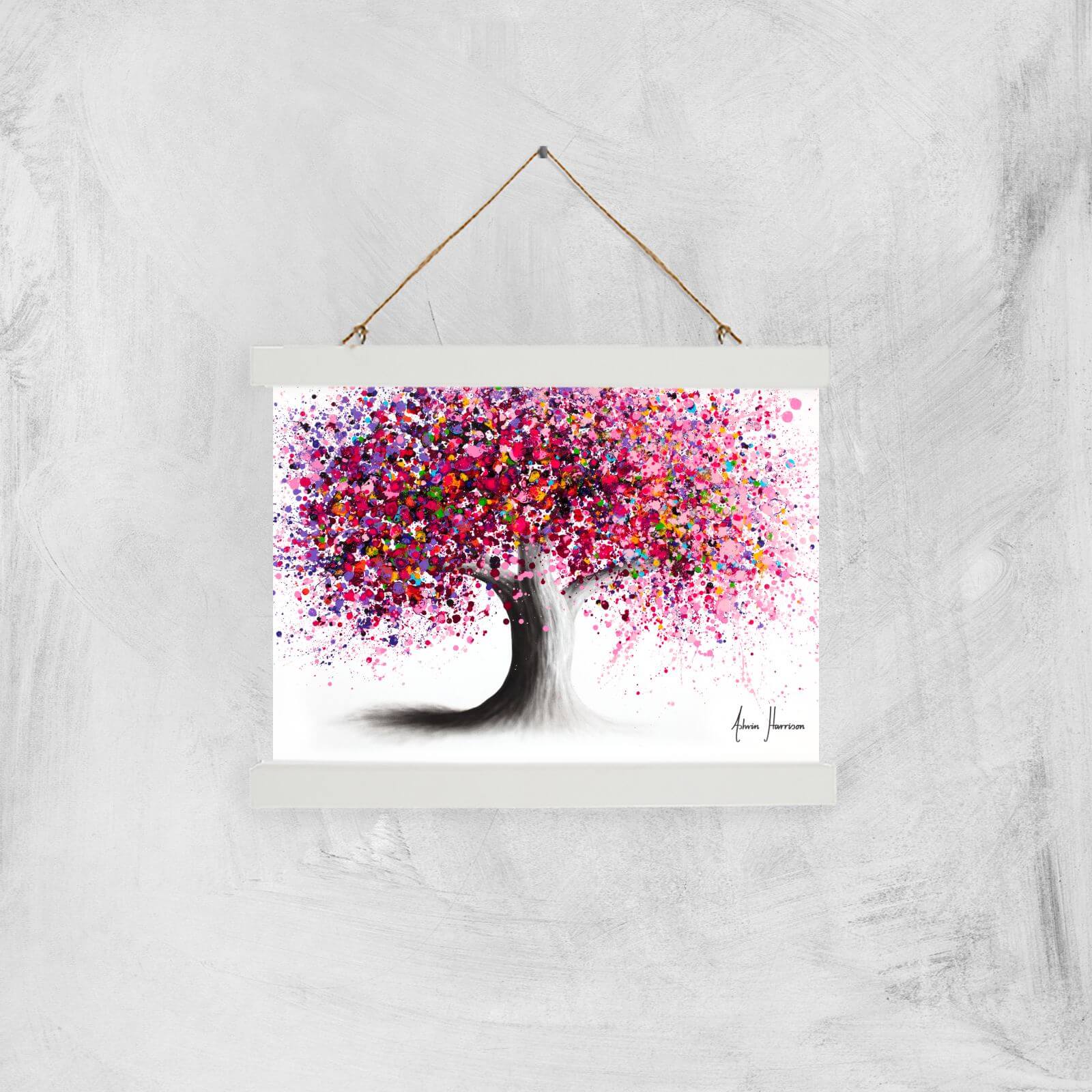 The Night Blossom Giclee Art Print - A4 - White Hanger