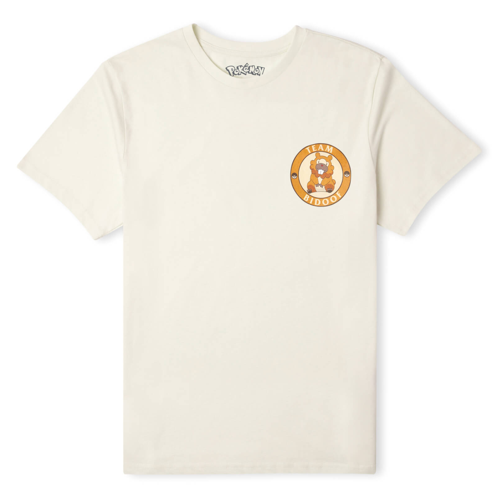 Pokémon Team Bidoof Unisex T-Shirt - Cream - XXL