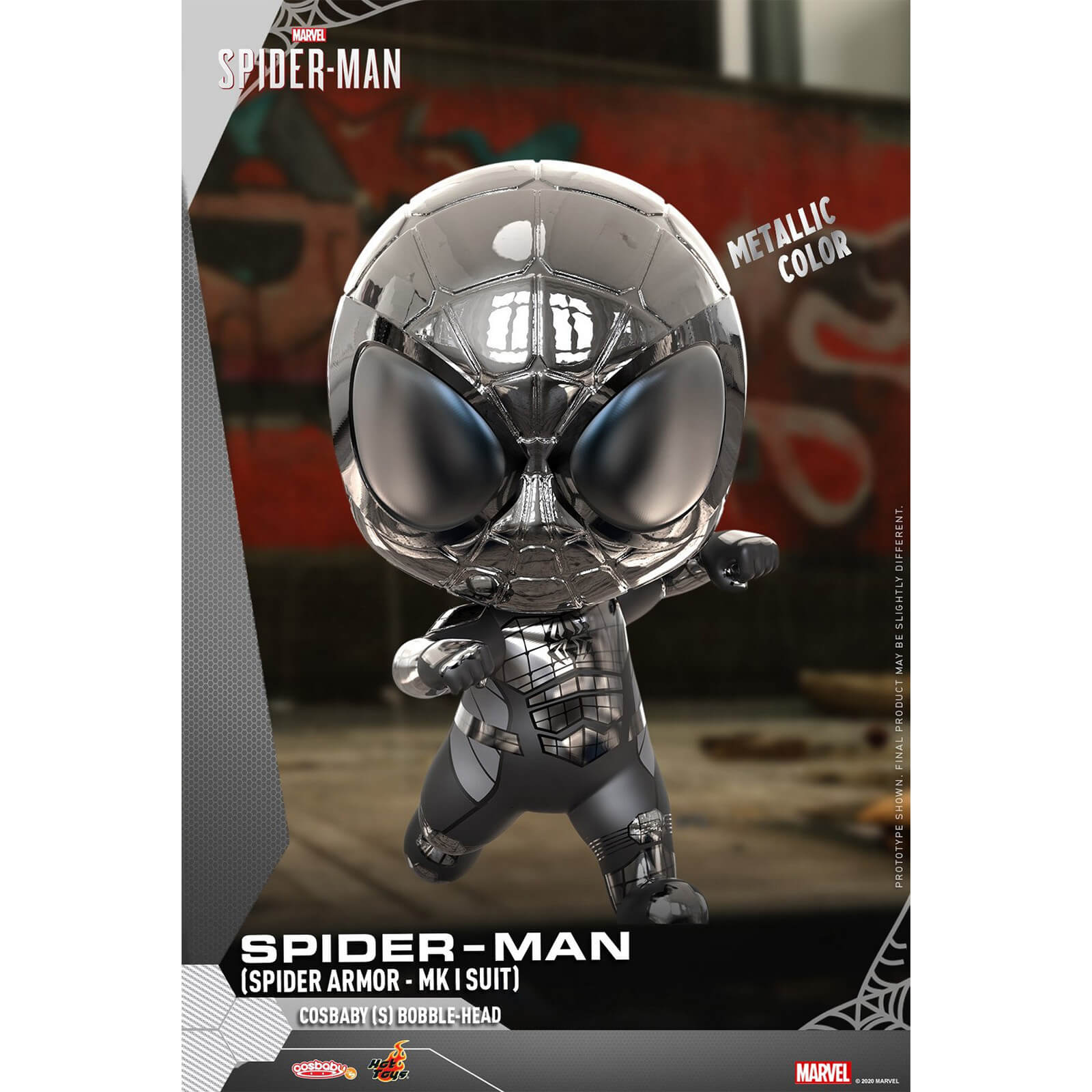 Hot Toys Cosbaby Marvel's Spider-Man [Size S] - Spider-Man Spider Armour MK I Suit Version
