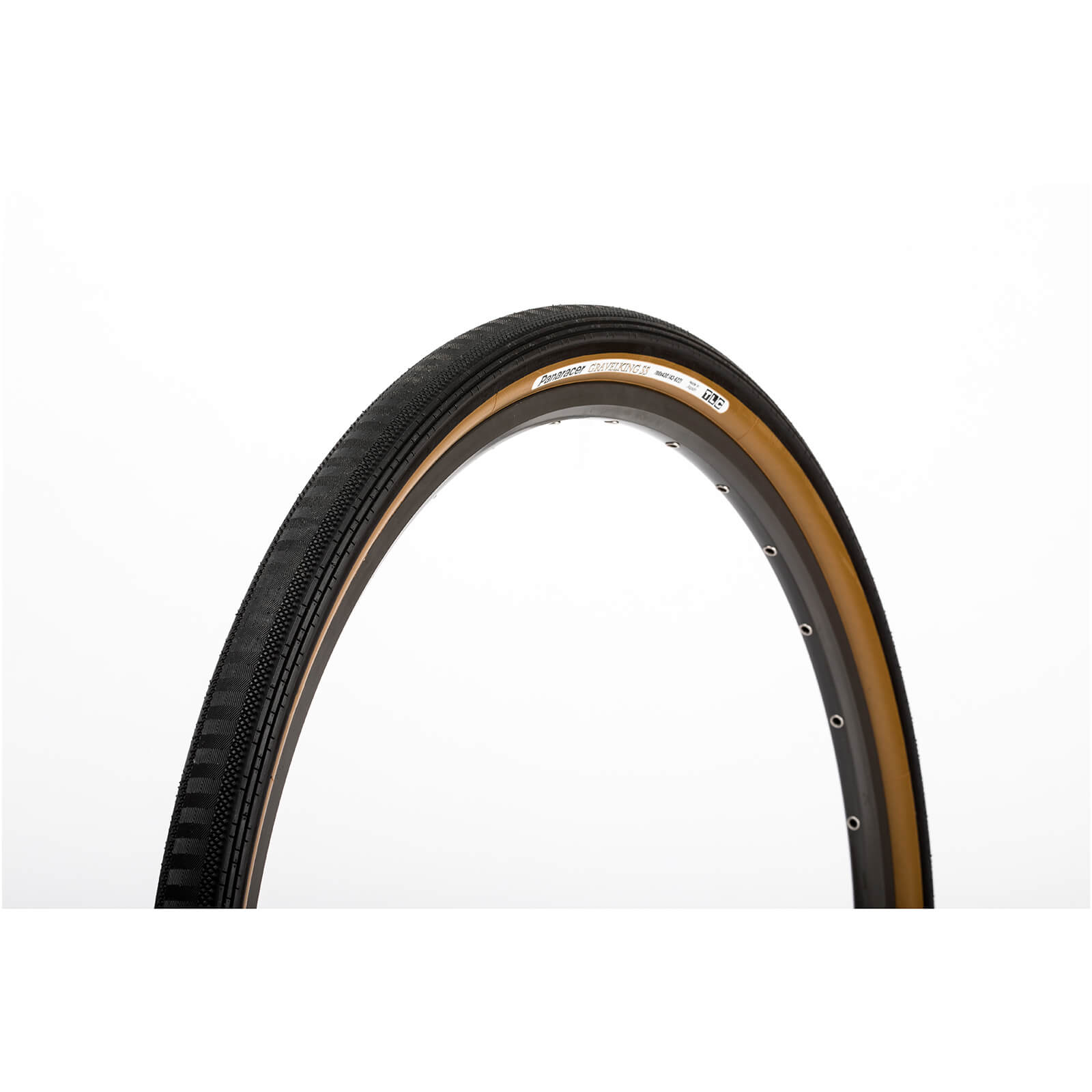 Panaracer Gravel King Semi Slick Gravel Tyre - 27.5 x 1.90 - black/brown