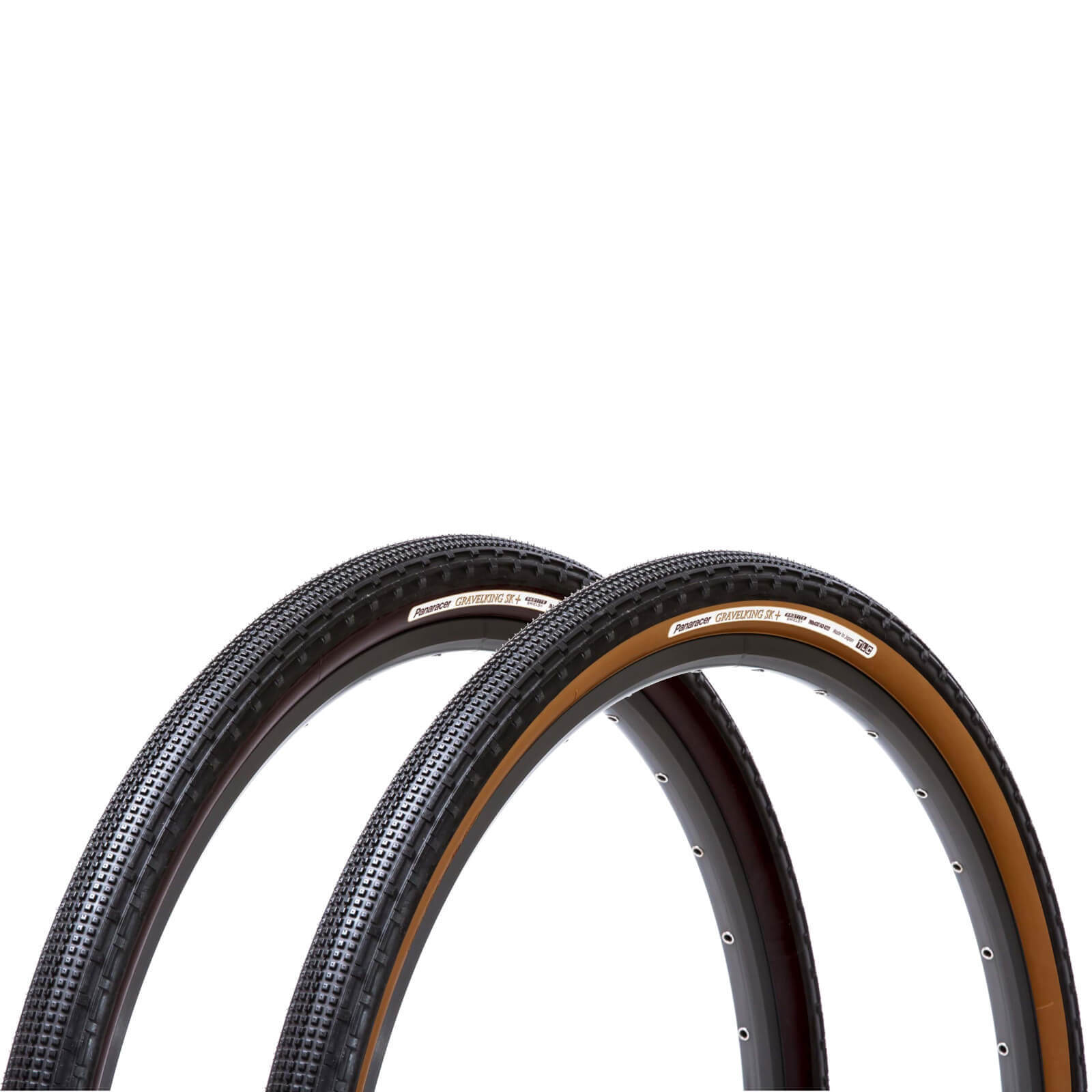 Panaracer Gravel King SK Plus TLC Folding Gravel Tyre - 27.5 x 1.90 - black/brown