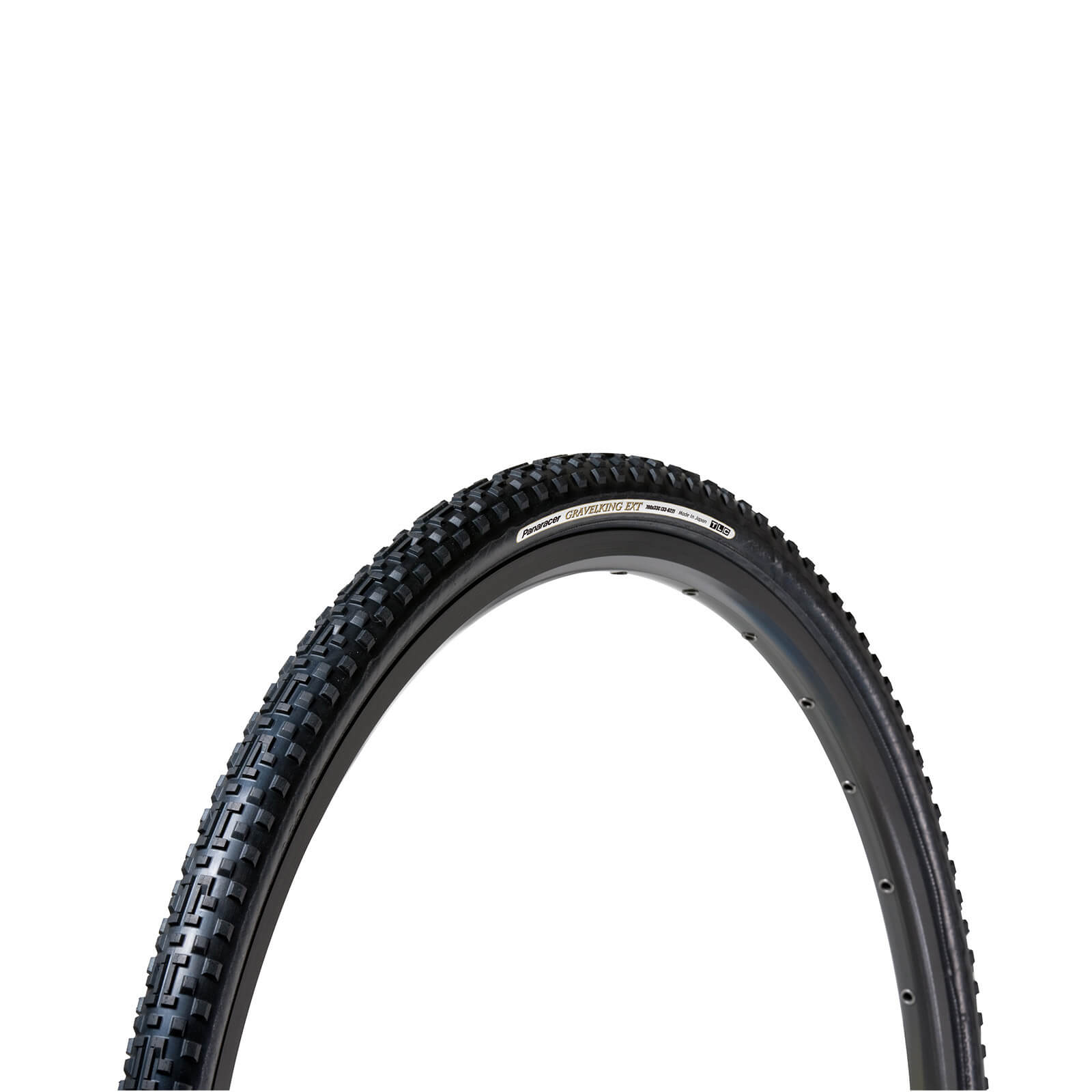 Panaracer Gravel King EXT Plus TLC Folding Gravel Tyre - 700 x 33c - BLACK/BLACK