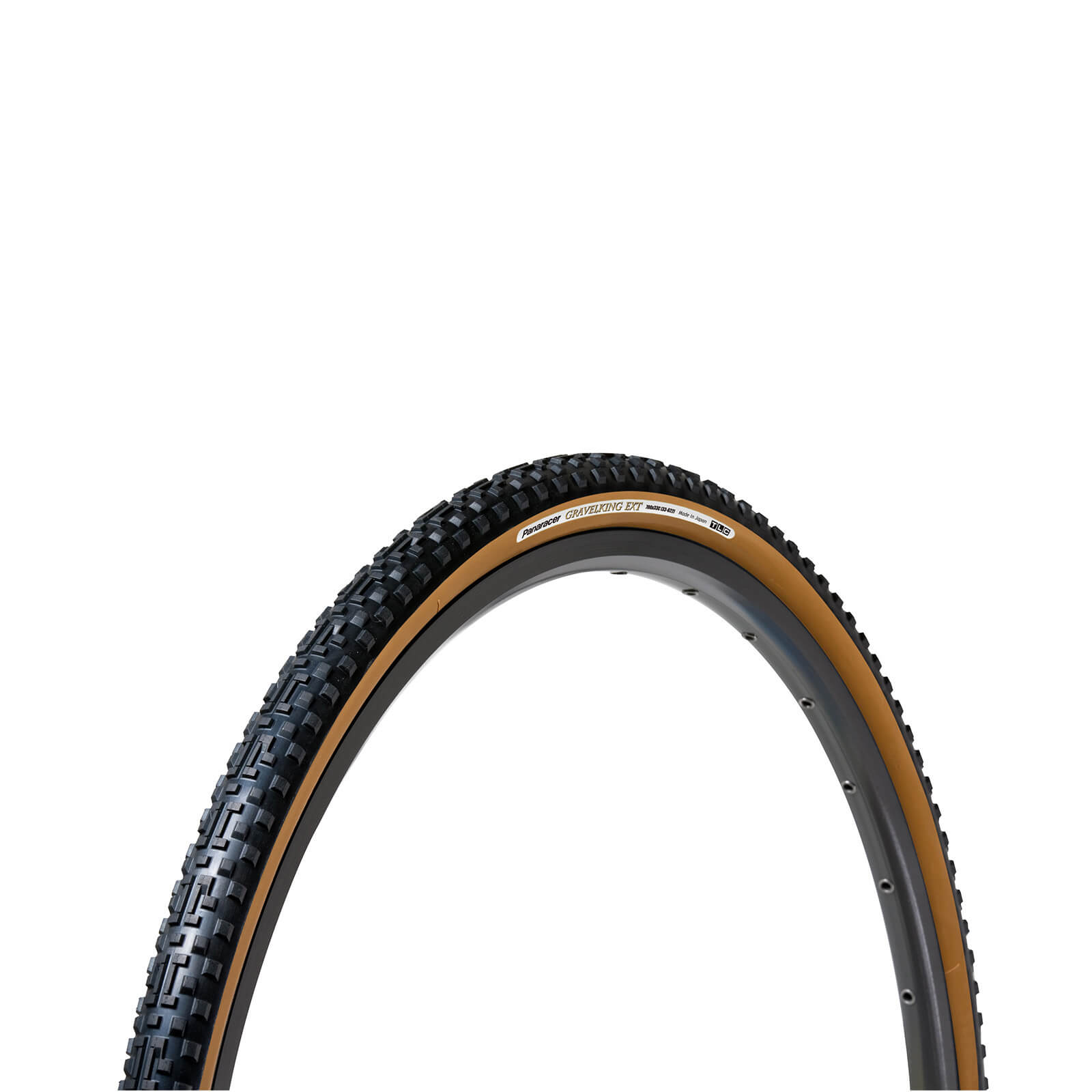 Panaracer Gravel King EXT Plus TLC Folding Gravel Tyre - 700 x 33c - black/brown