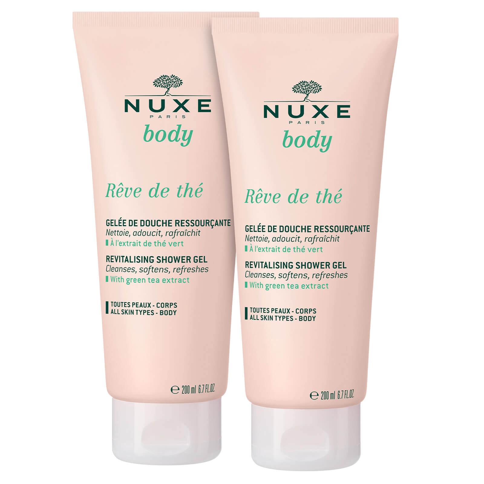 Nuxe Body Revitalizing Shower Gel Duo Tea Dream
