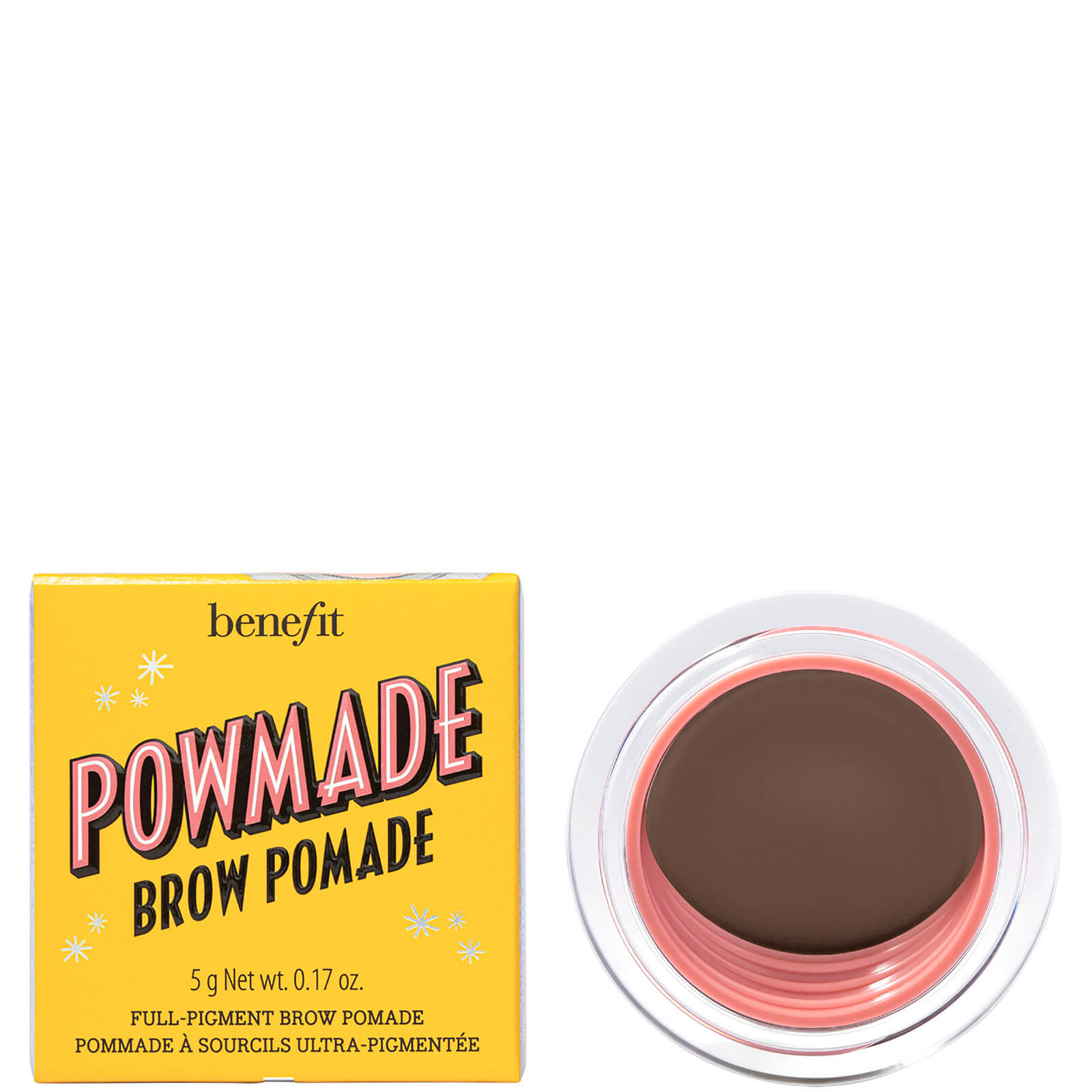 benefit Powmade Full Pigment Eyebrow Pomade 5g (Various Shades) - 3.75 Warm Deep Brown