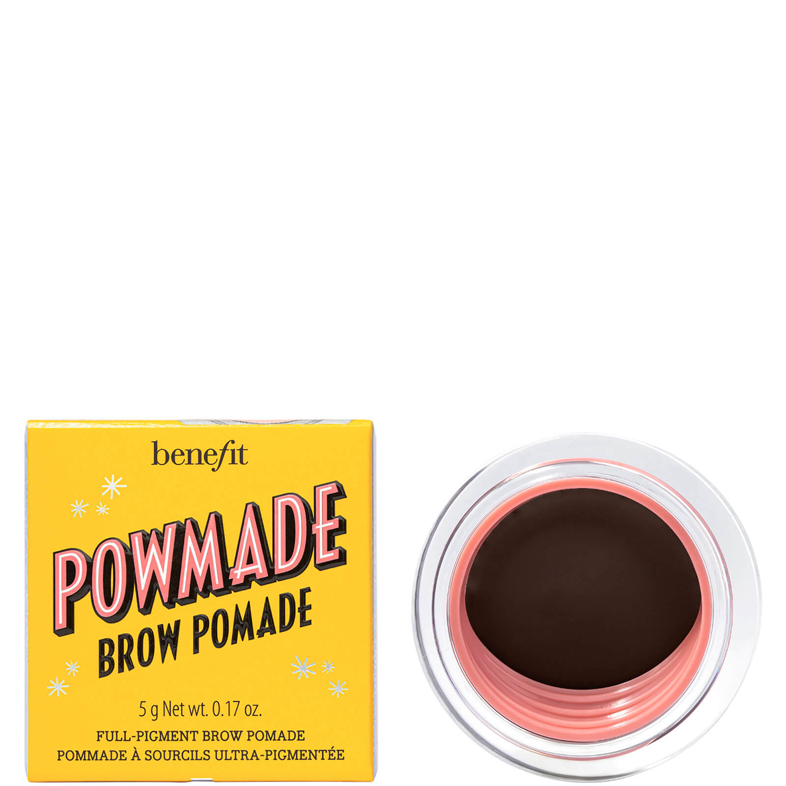 benefit Powmade Full Pigment Eyebrow Pomade 5g (Various Shades) - 5 Warm Black-Brown