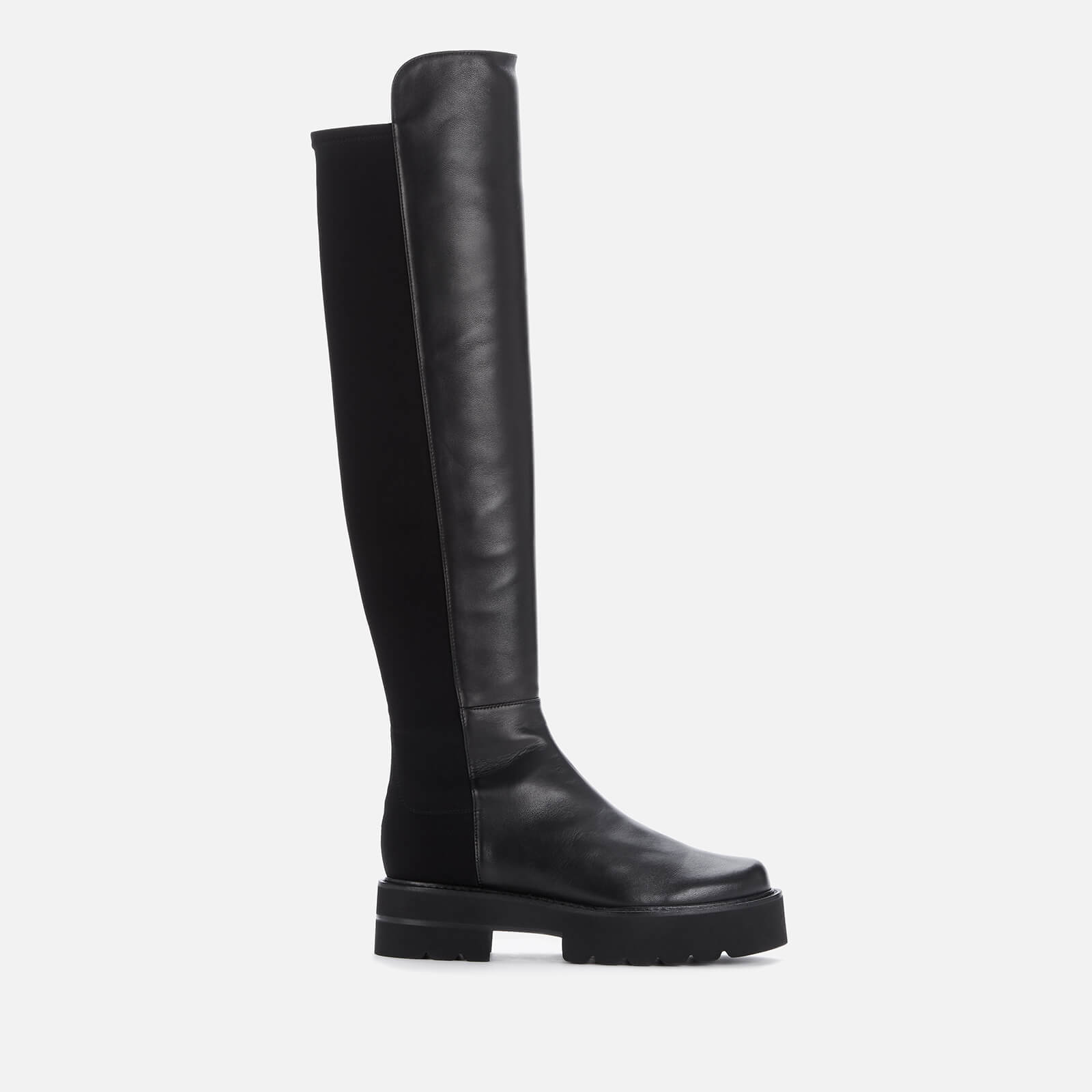 Stuart Weitzman Women's 5050 Suede/Leather Ultralift Knee High Boots - Black - UK 4