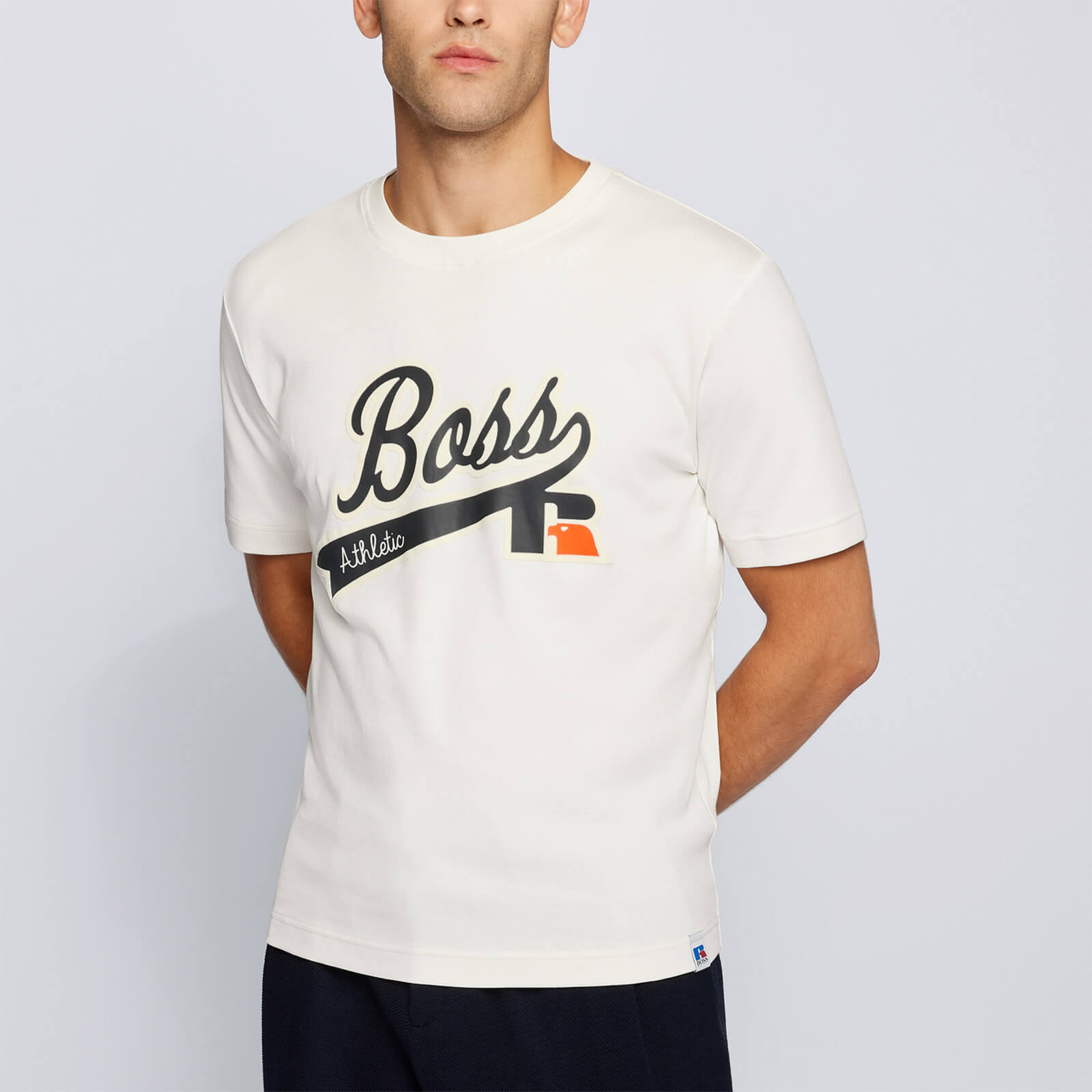 BOSS X Russell Athletic Men's Chest Logo T-Shirt - Open White - S
