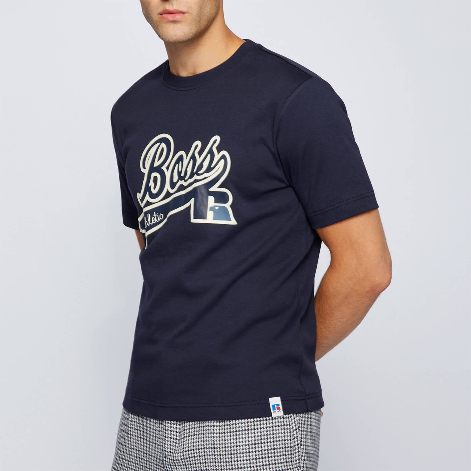 BOSS X Russell Athletic Men's Chest Logo T-Shirt - Navy - S