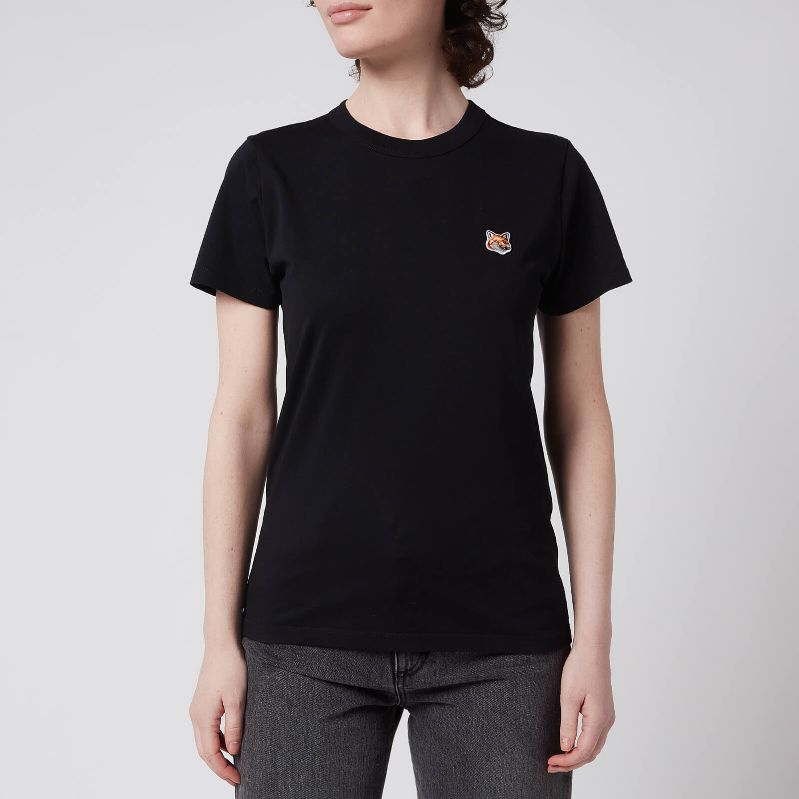 Maison Kitsuné Women's Fox Head Patch T-Shirt - Black - XS