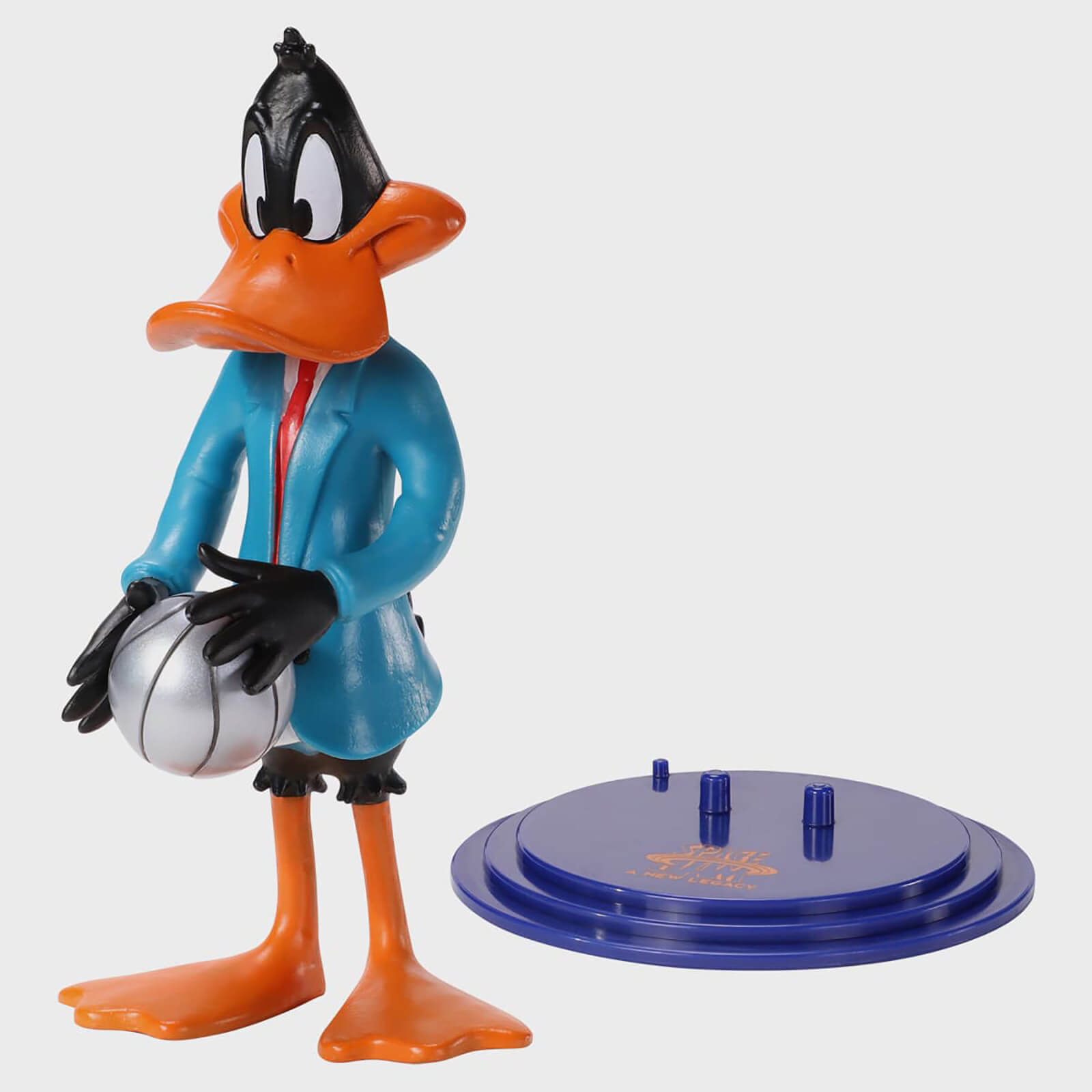 Noble Collection Space Jam: A New Legacy Daffy Duck BendyFig 7.5 Inch Action Figure