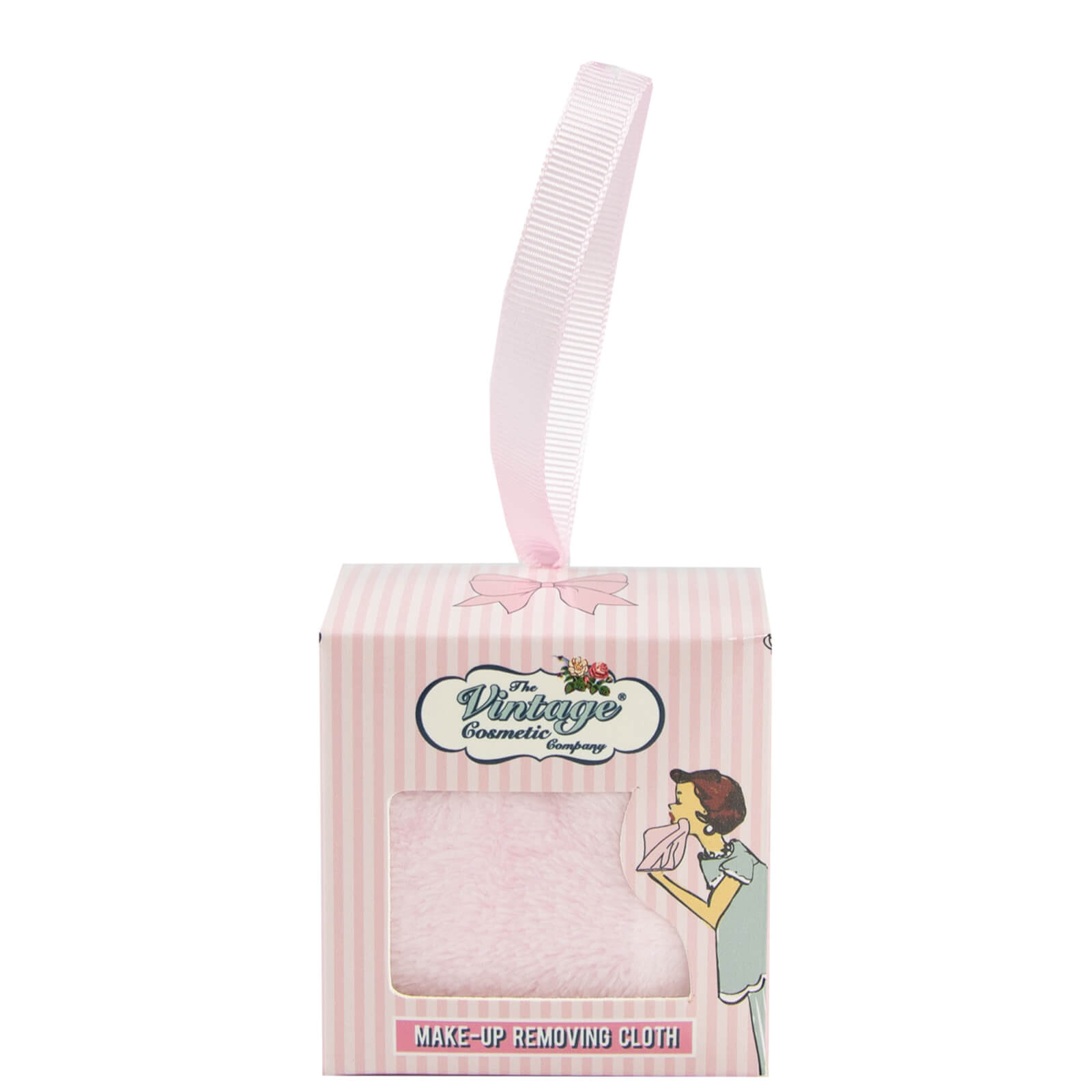 

The Vintage Cosmetic Company Make-Up Removing Cloth In Bauble - Pink