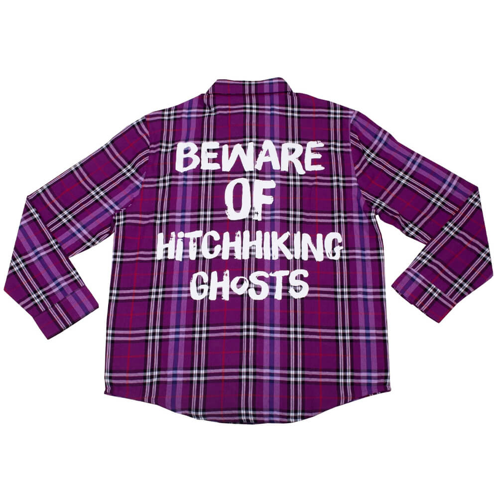 

Cakeworthy Haunted Mansion Hitchhiking Ghosts Flannel - S
