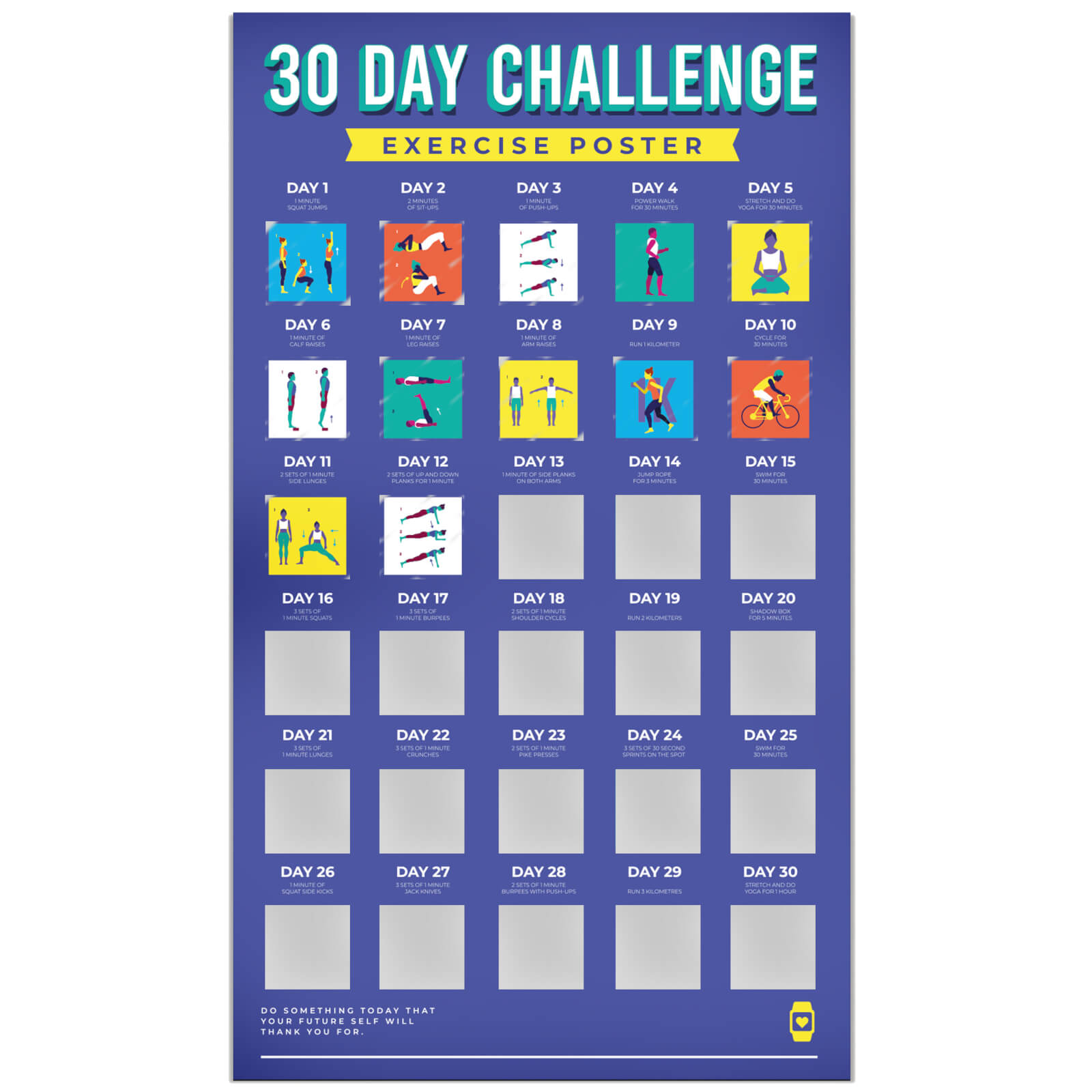 Image of 30 Day Challenge Posters - Exercise