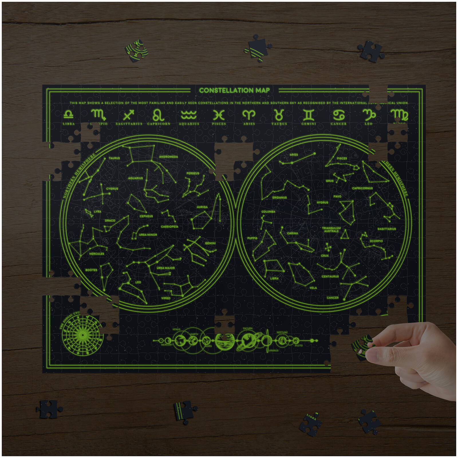 Image of Glow in the Dark Constellation Puzzle