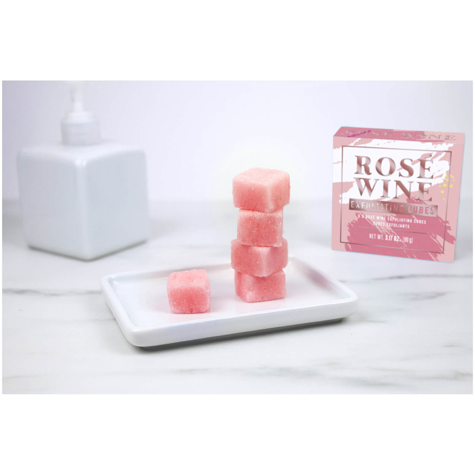 Rose Wine Exfoliating Cubes