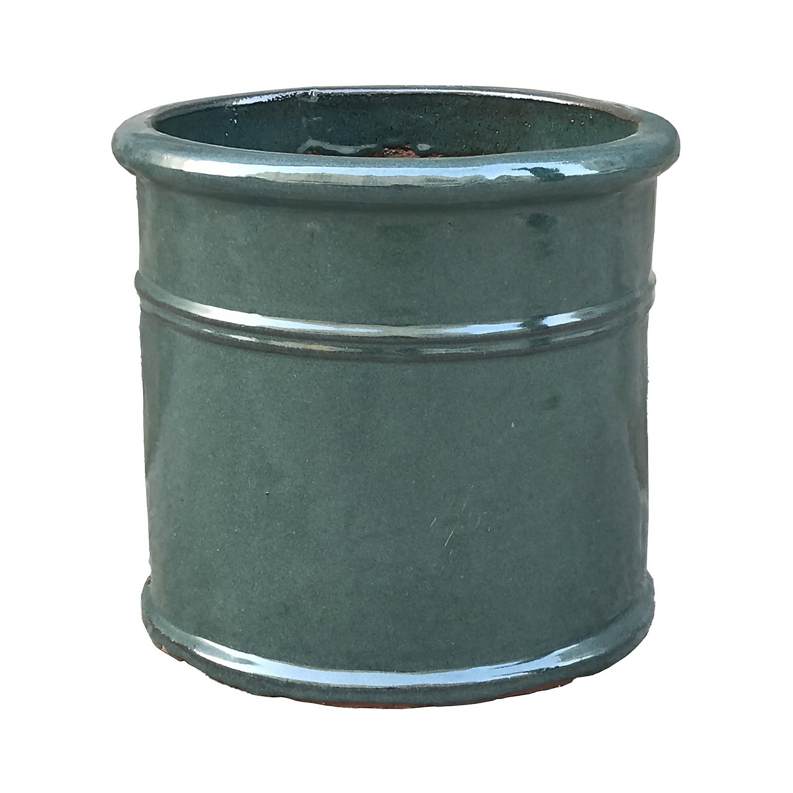 Photo of Malay Cylinder Green Plant Pot - 31cm