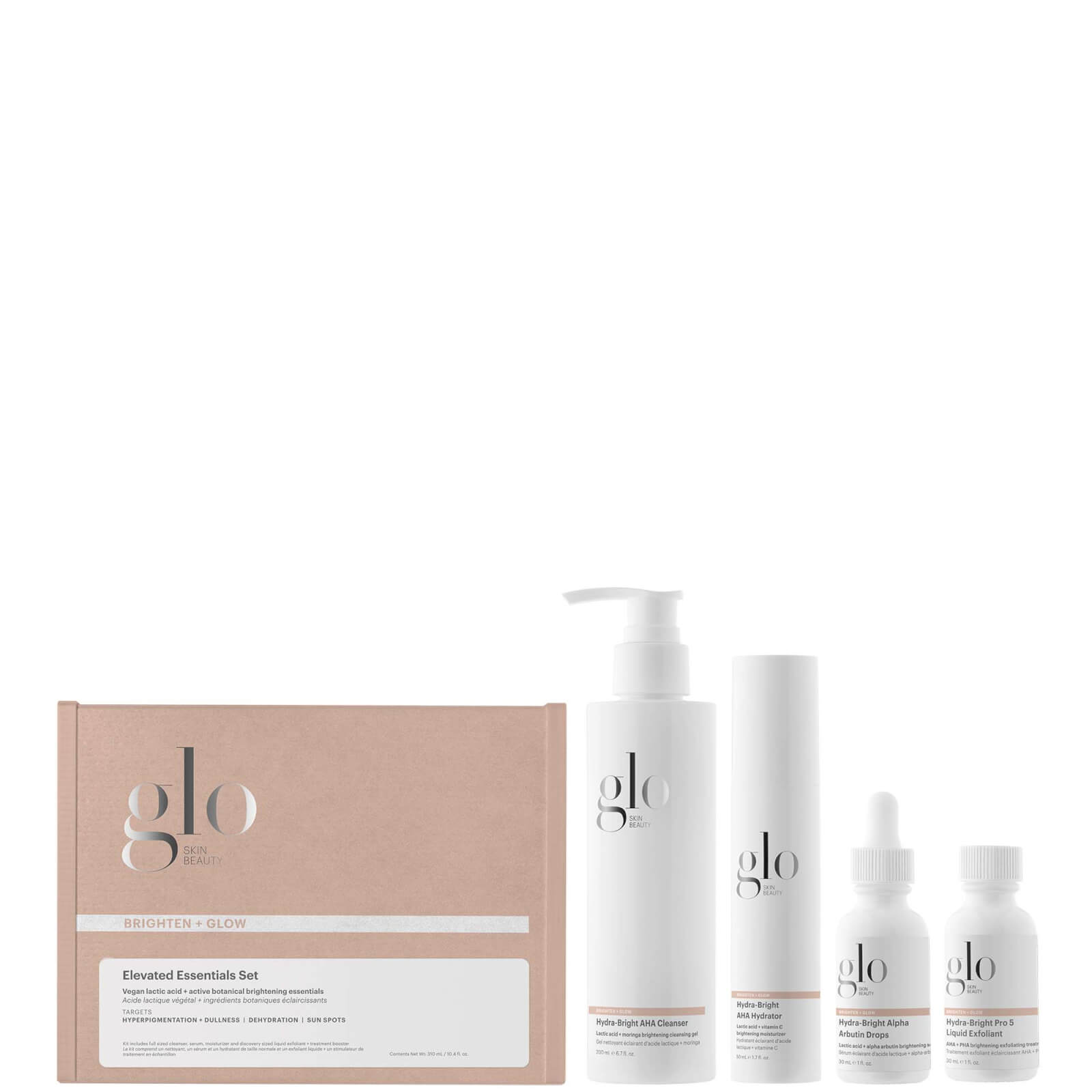 

Glo Skin Beauty Brighten + Glow Elevated Essentials Set