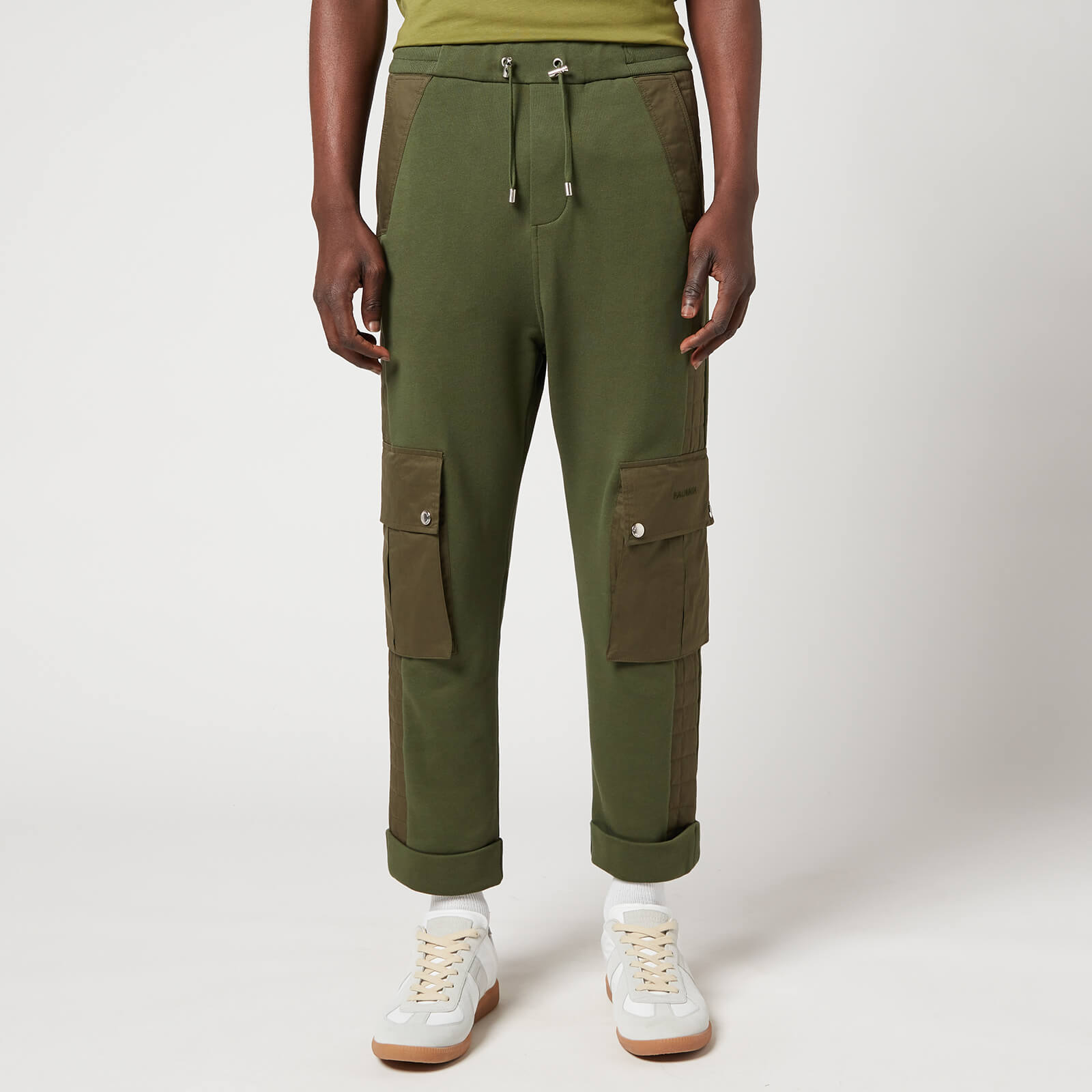 Balmain Men's Cargo Sweatpants - Khaki - M
