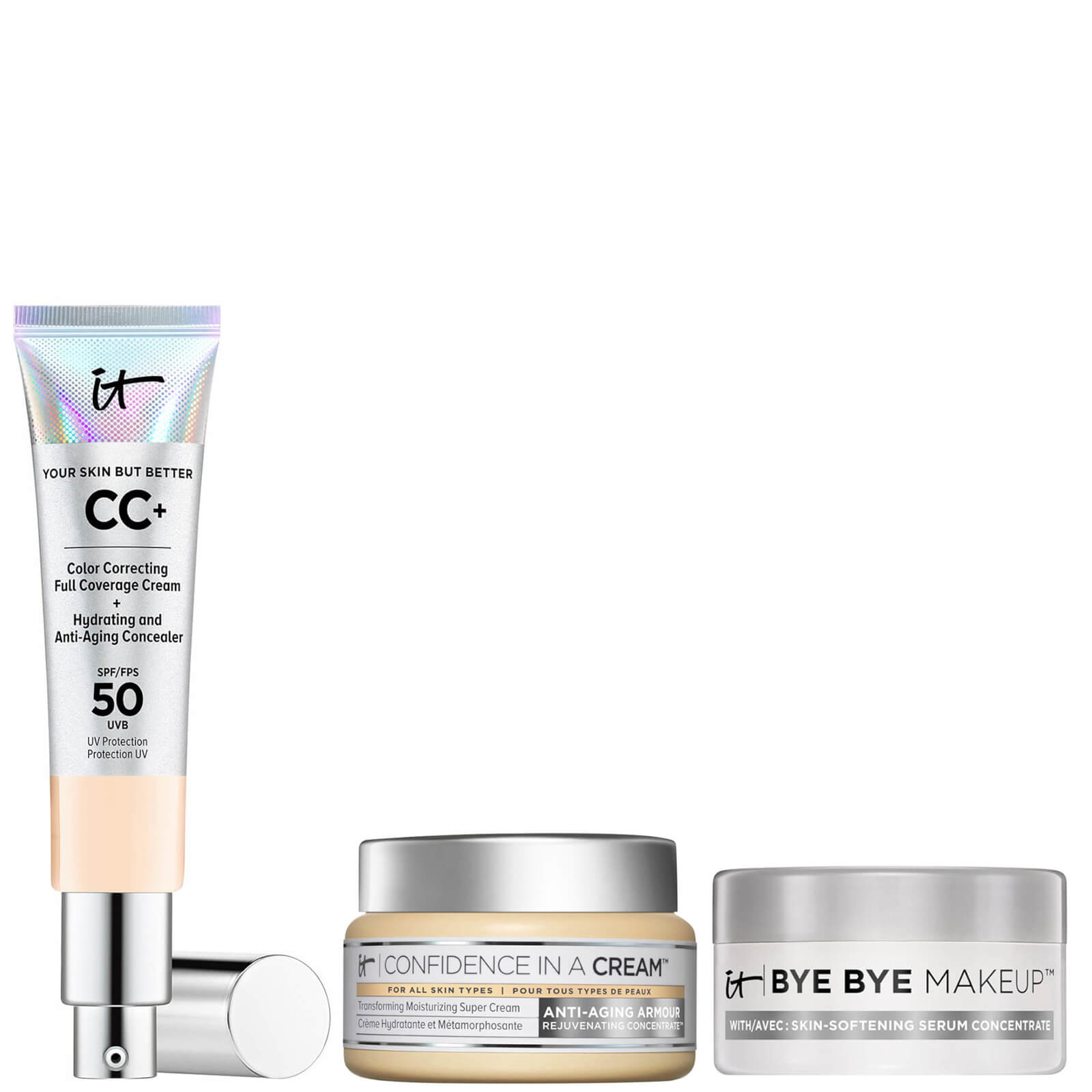 

IT Cosmetics Your Skin But Better CC Cream SPF50 and Confidence in a Cream Duo (Various Shades) - Fair Light