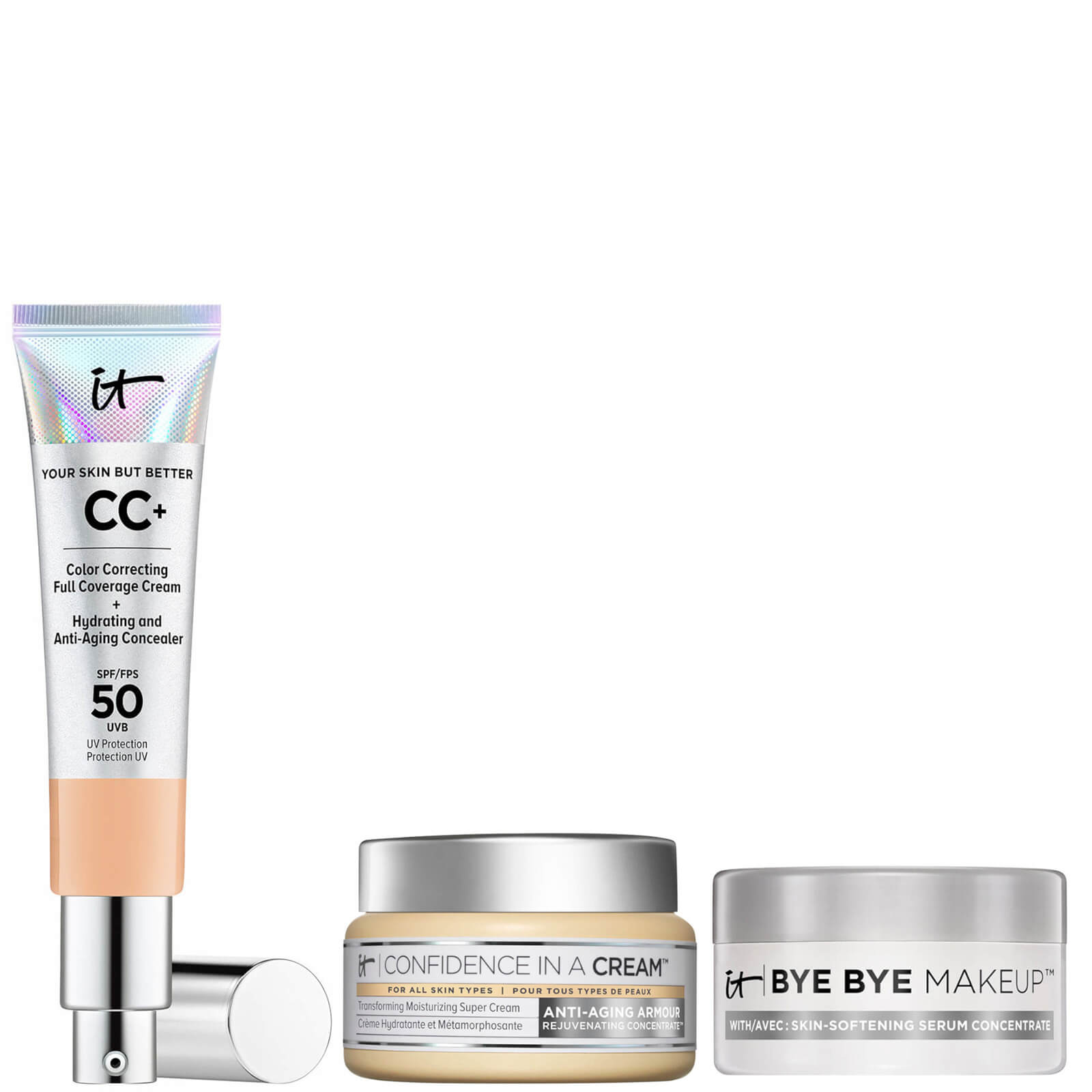 

IT Cosmetics Your Skin But Better CC Cream SPF50 and Confidence in a Cream Duo (Various Shades) - Neutral Medium