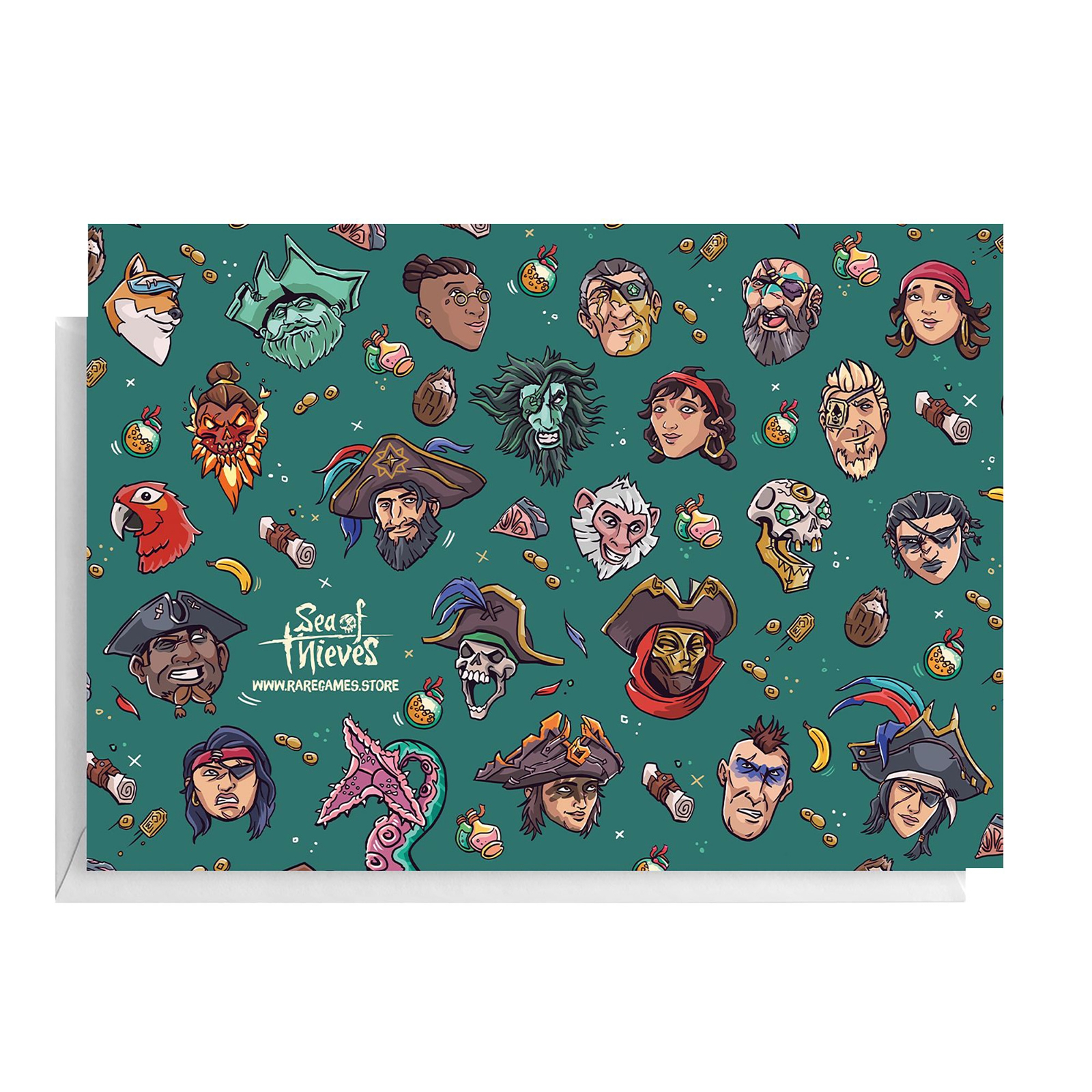 Sea Of Thieves Arrr Greetings Greetings Card - Large Card