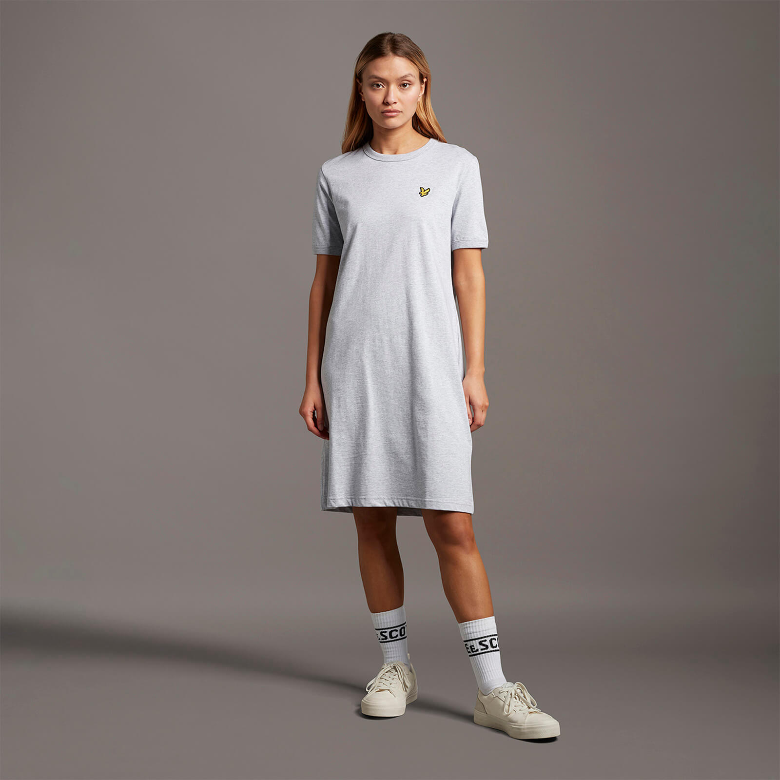 

T-shirt Dress - Light Grey Marl - 16
