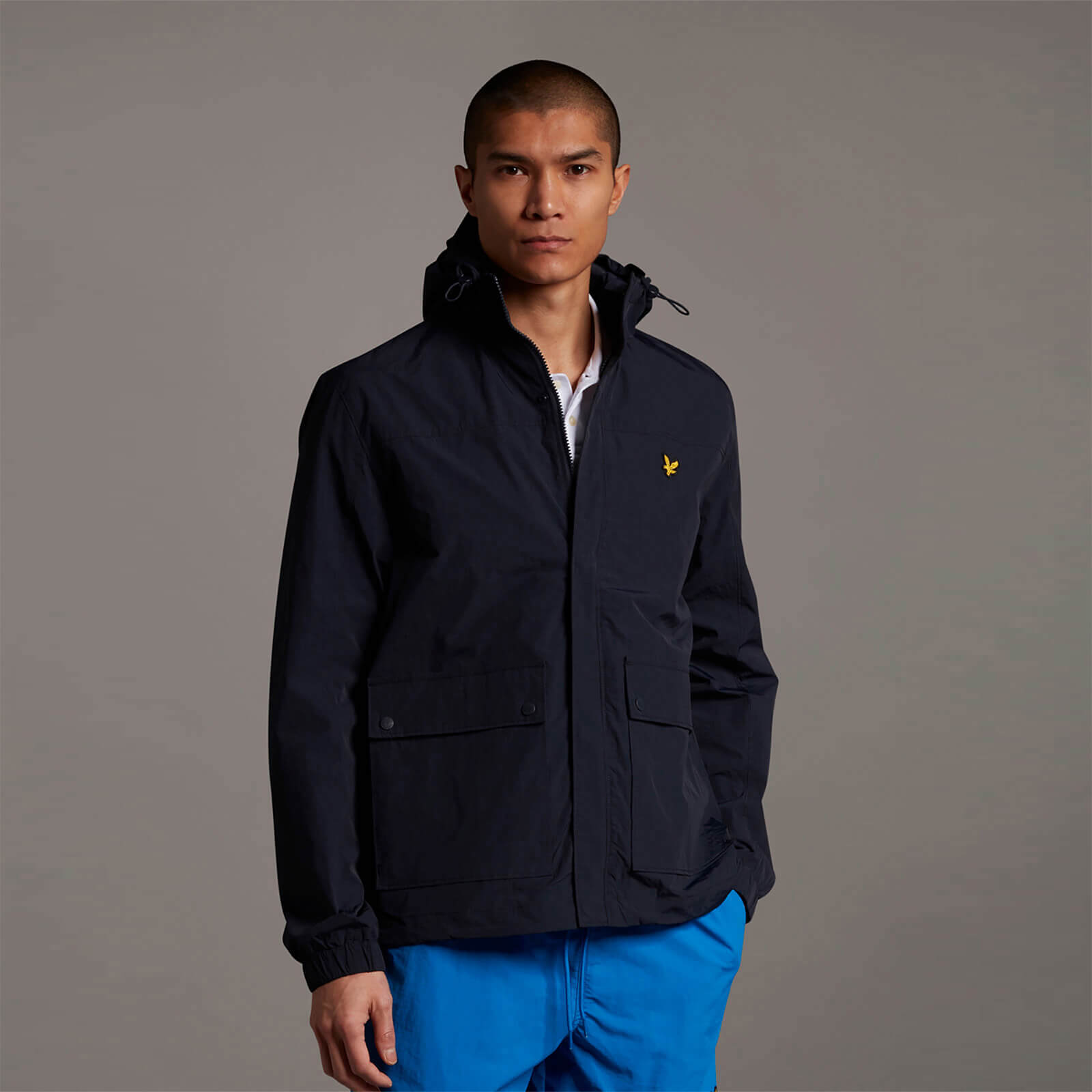 

Men's Hooded Pocket Jacket - Dark Navy - M