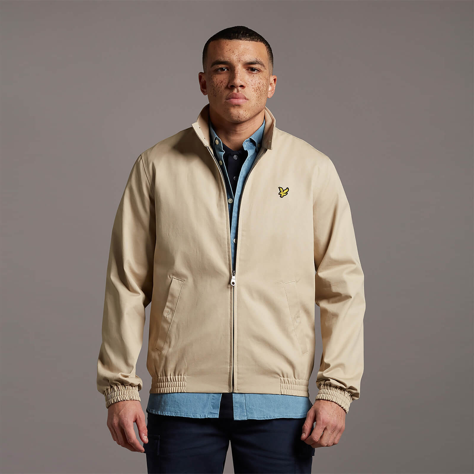 

Men's Harrington Jacket - Stone - XXL