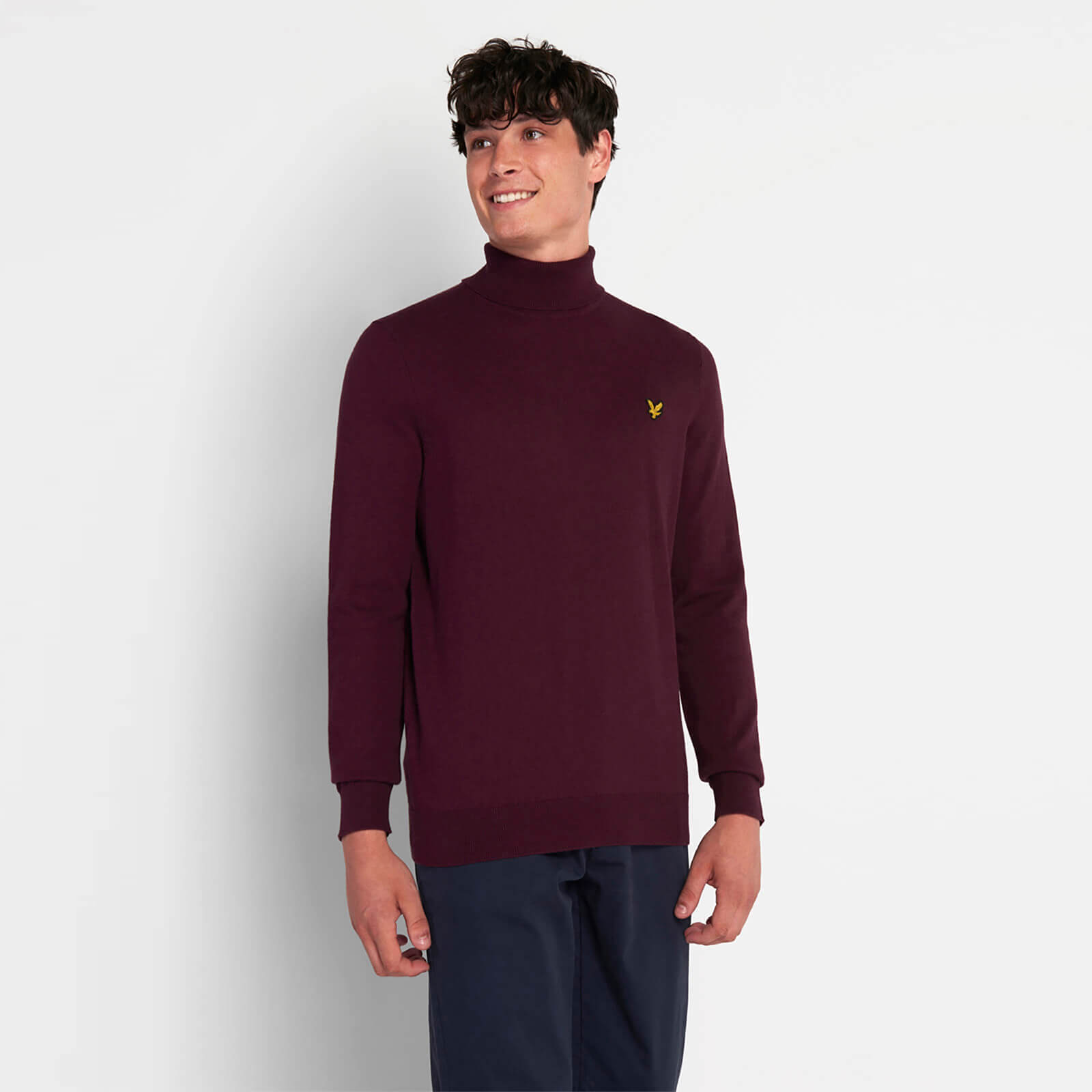 

Roll Neck Jumper - Burgundy - M