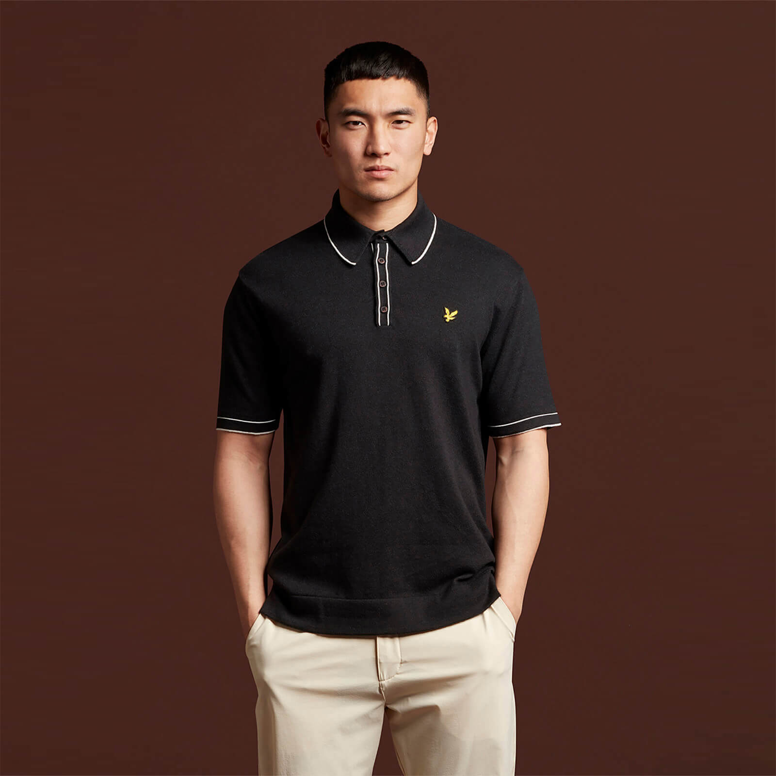 

Knitted Branded Polo - XS