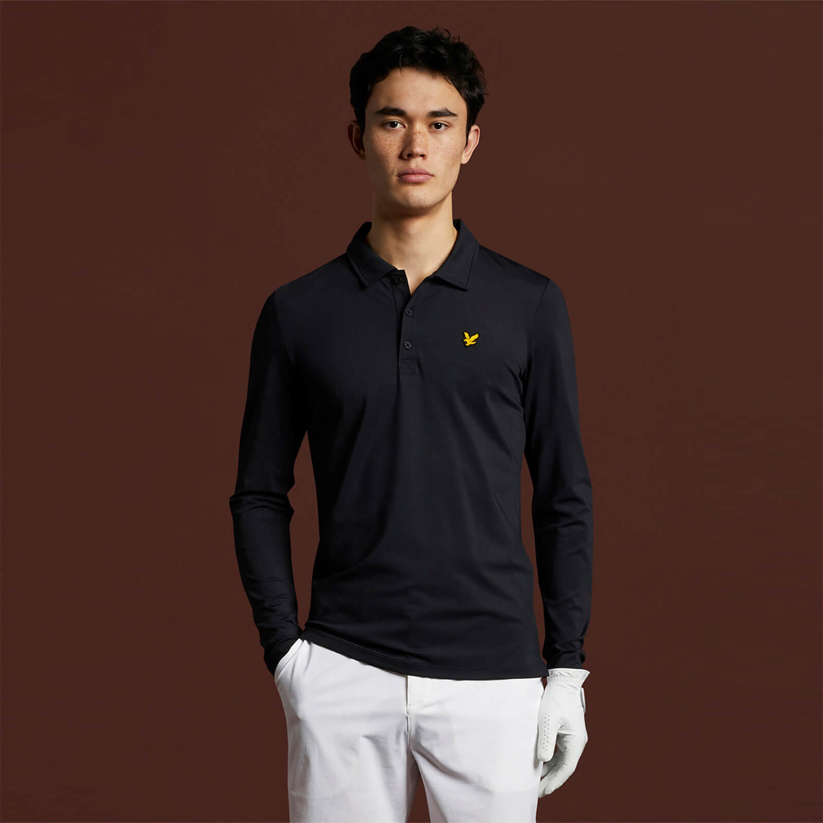 

Long Sleeve Polo Shirt - True Black - M