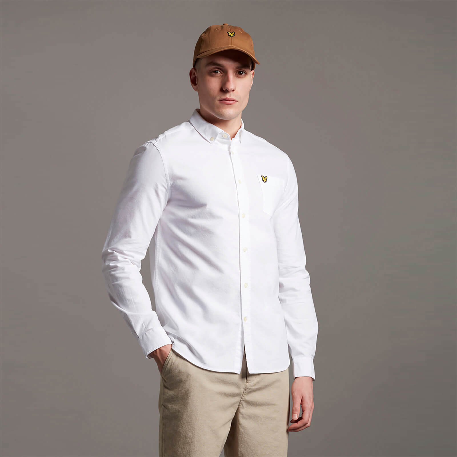 

Regular Fit Light Weight Oxford Shirt - White - L