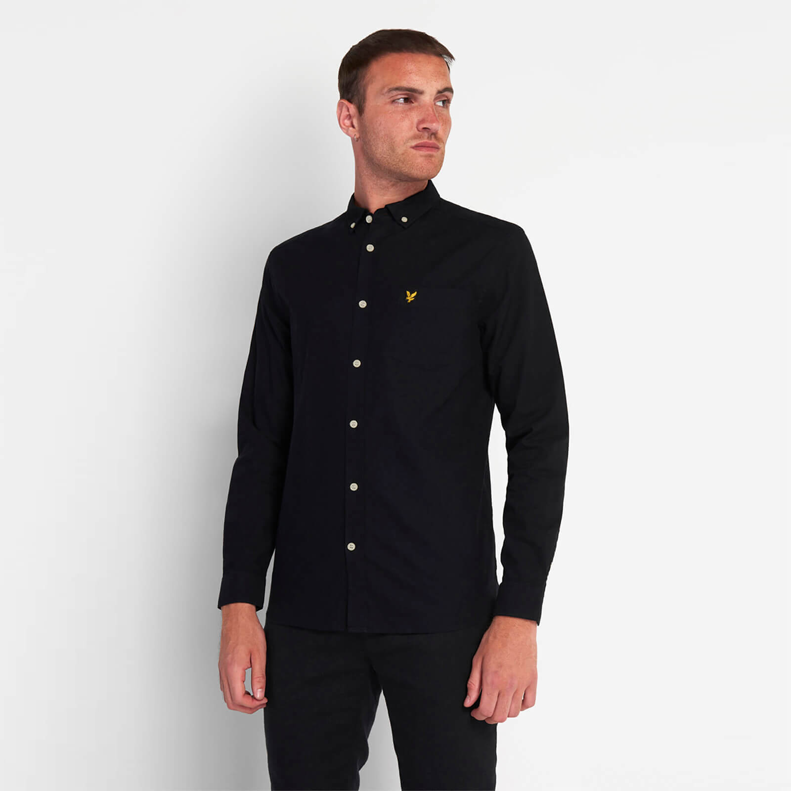 

Regular Fit Light Weight Oxford Shirt - Jet Black - L