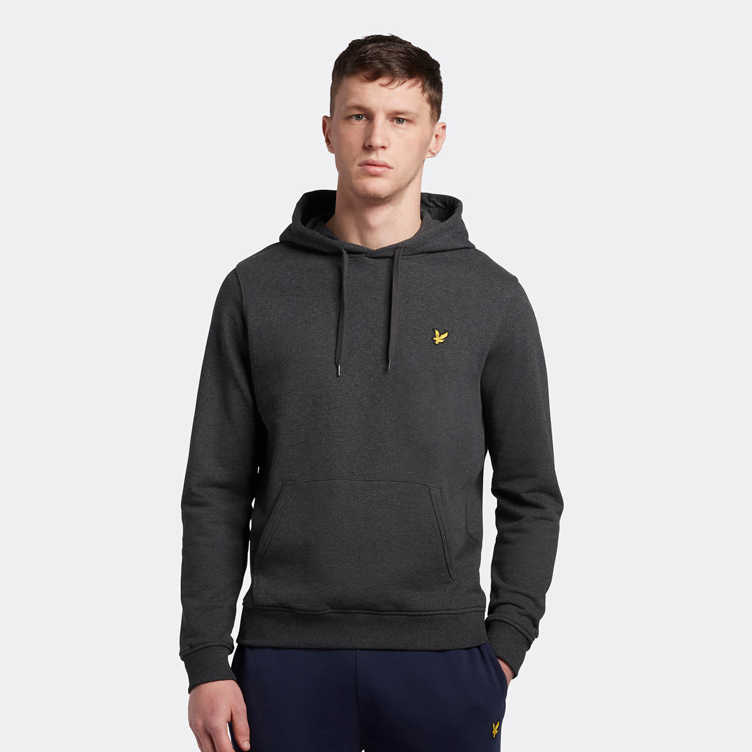 Men's Pullover Hoodie - Charcoal Marl - XXL