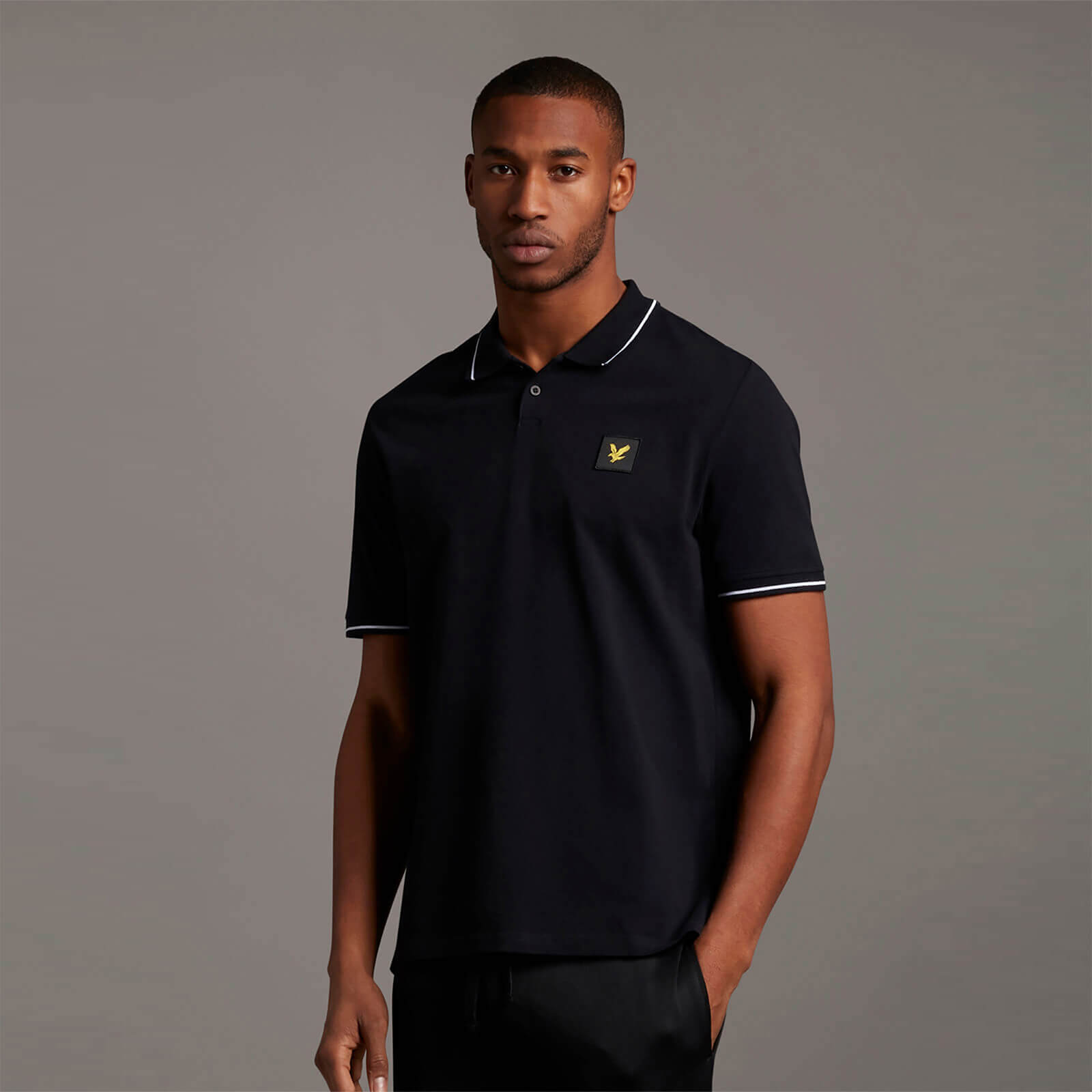 

Casuals Tipped Polo Shirt - Jet Black - XL