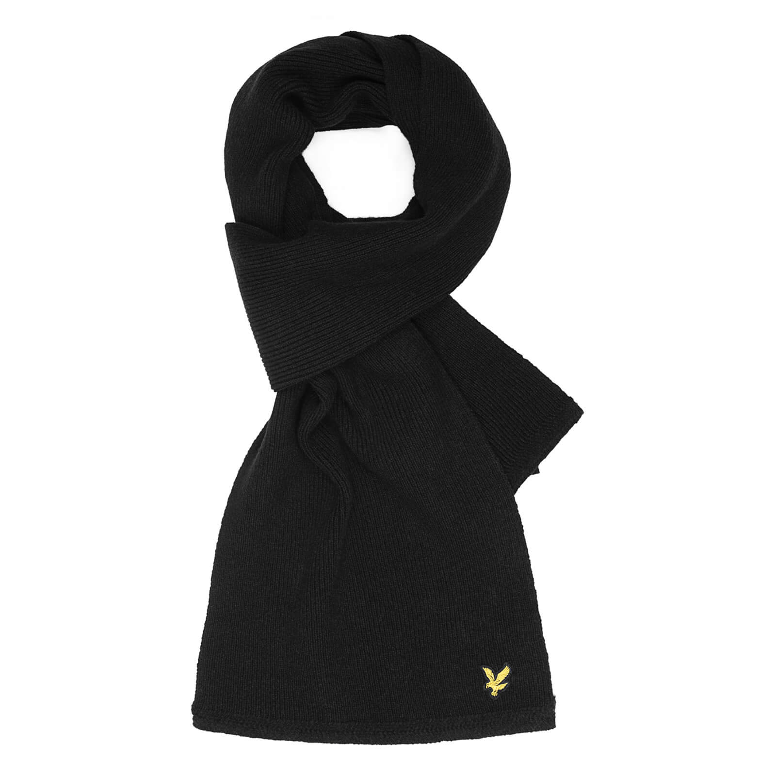 

Racked rib scarf - True Black - One Size