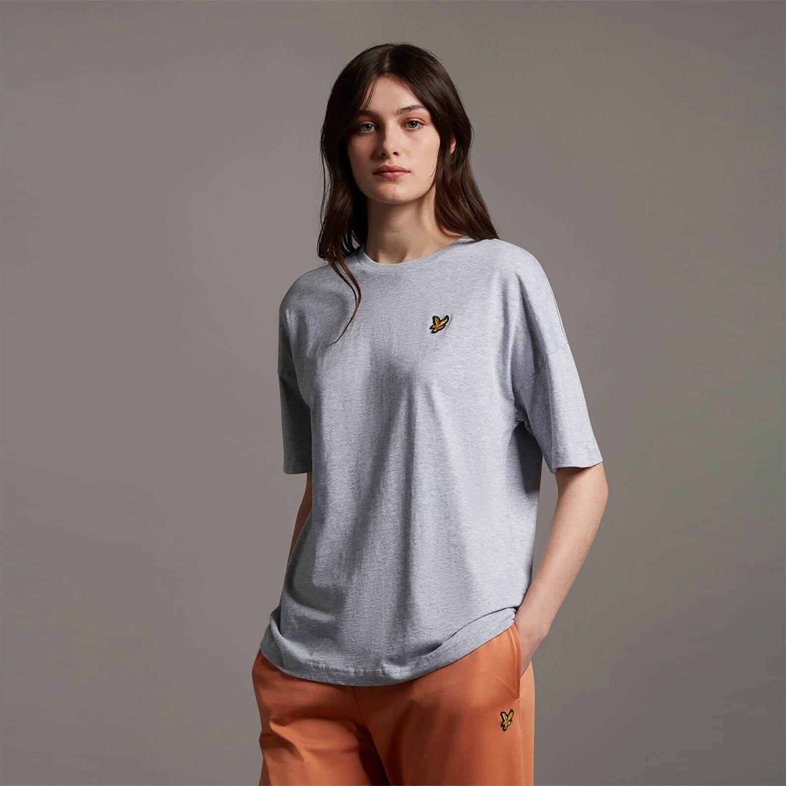 

Oversized T-shirt - Light Grey Marl - 16